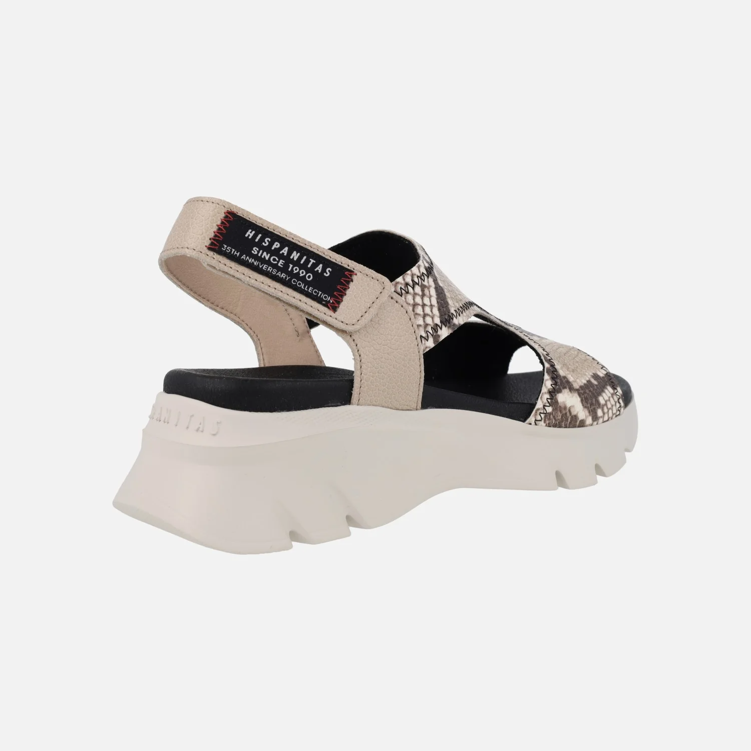 Sandalias de piel con cierre de velcro y plataforma - Image 11