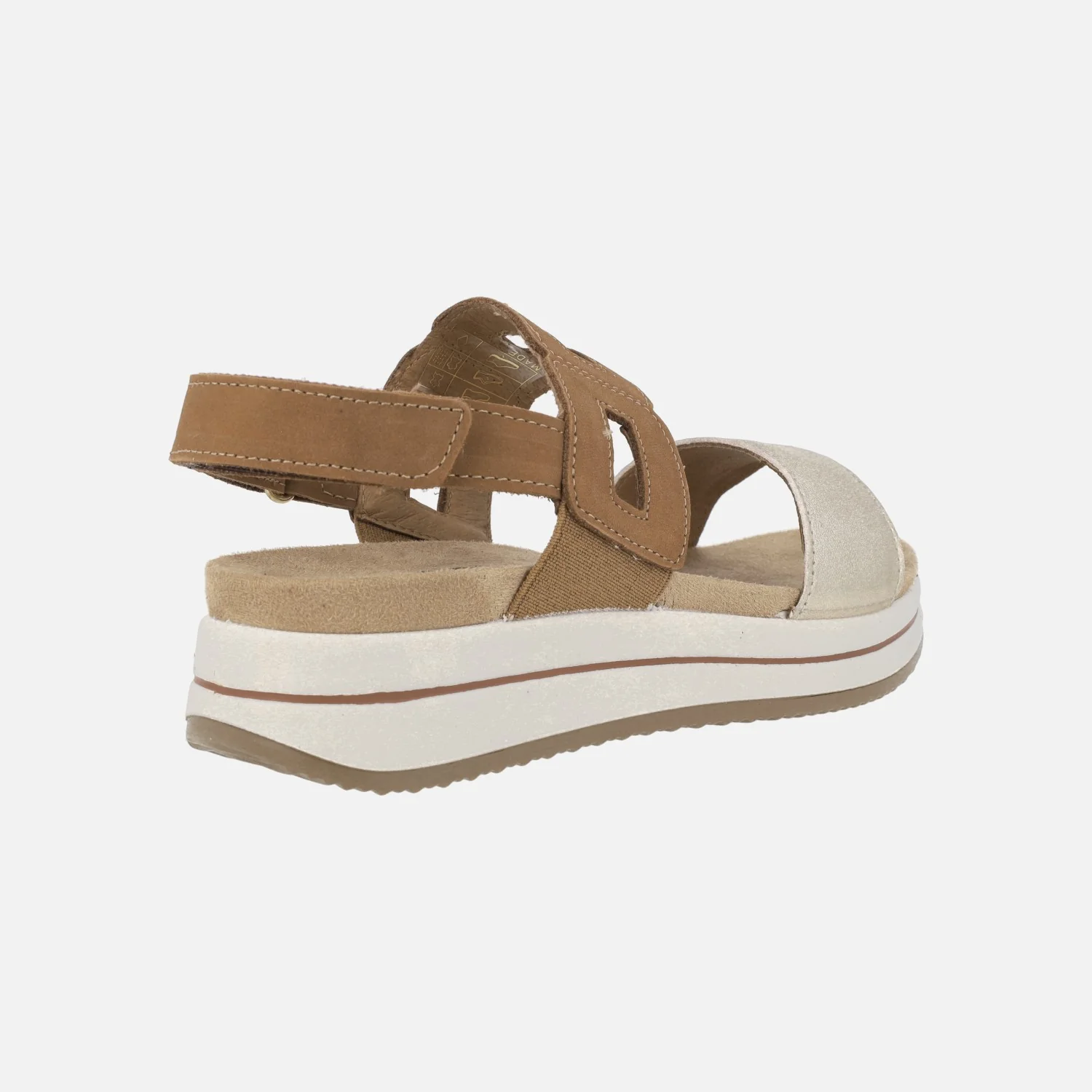 Sandalias de piel combinadas con cierre de velcro - Image 4