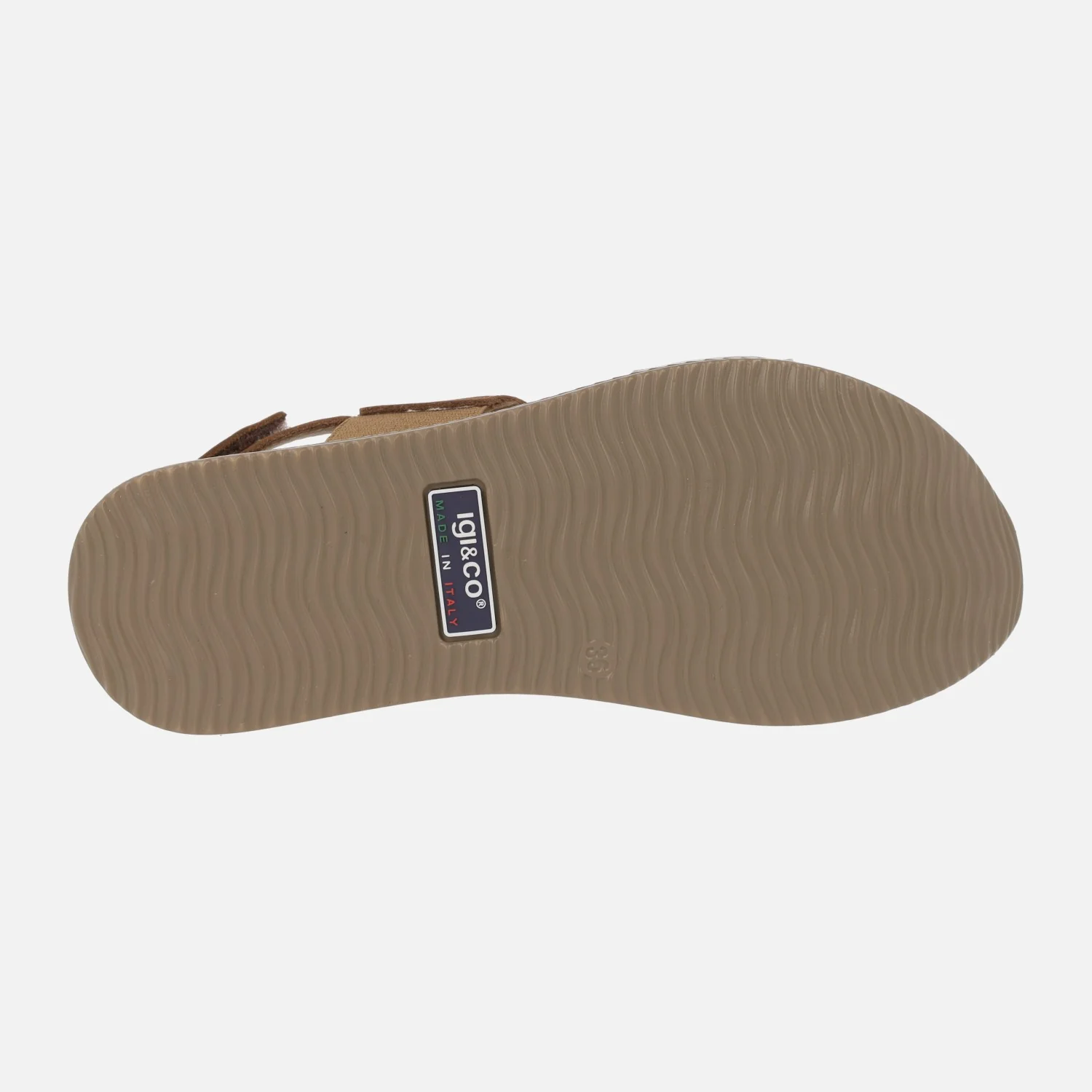 Sandalias de piel combinadas con cierre de velcro - Image 5