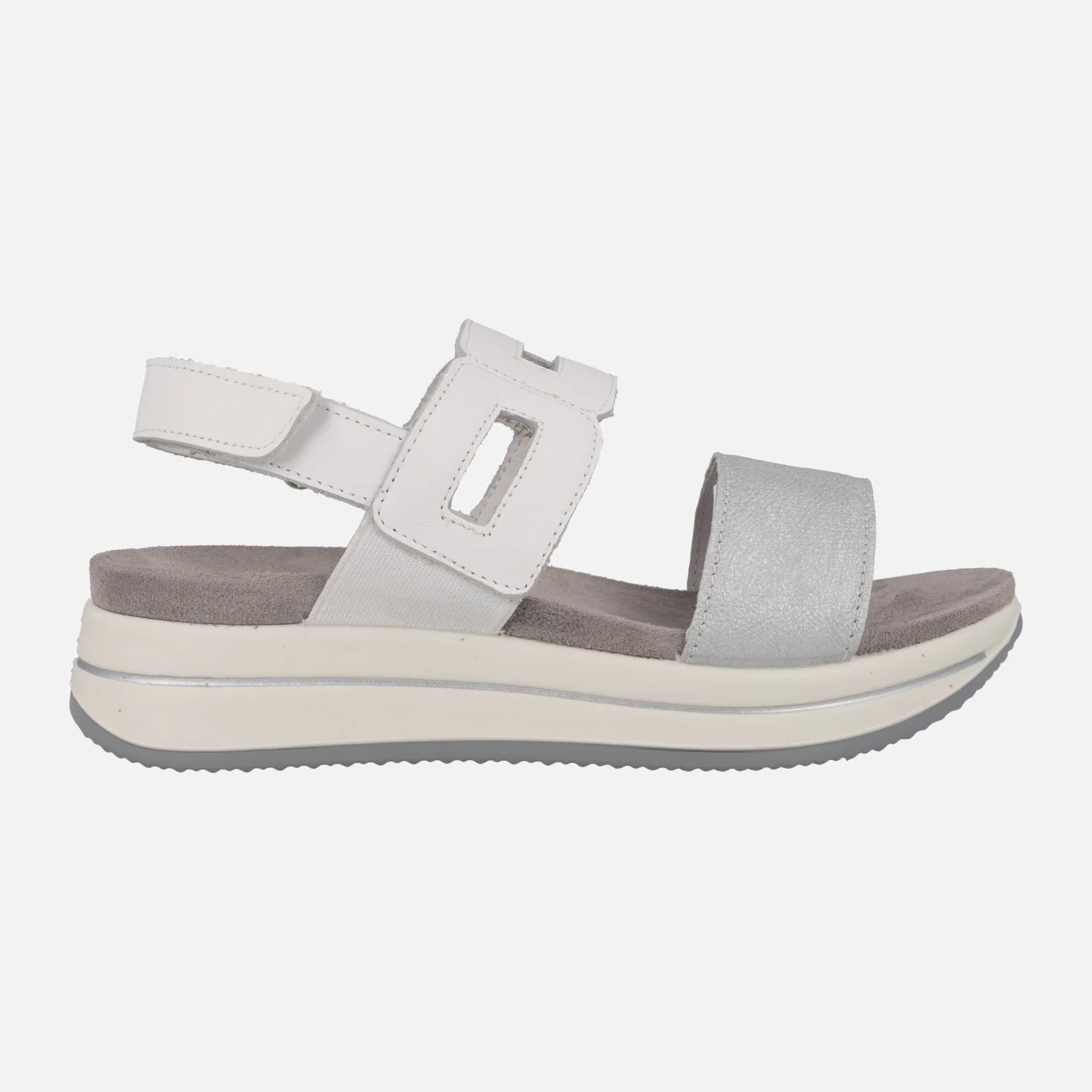 Sandalias de piel combinadas con cierre de velcro - Image 6