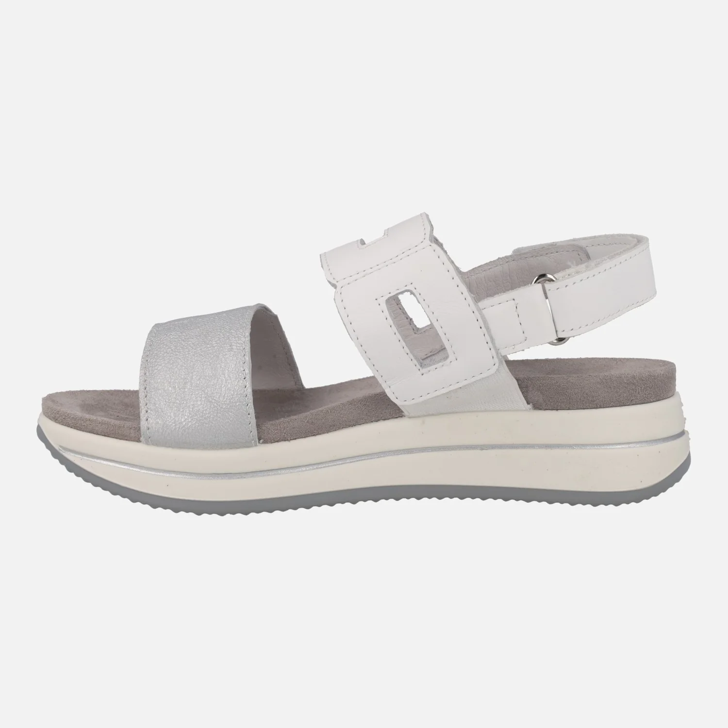 Sandalias de piel combinadas con cierre de velcro - Image 8