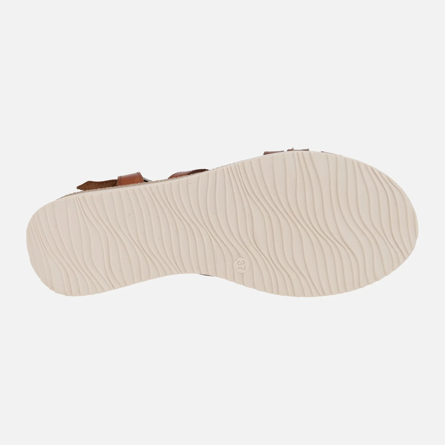 Sandalias de piel combinadas con cuña baja - Image 6