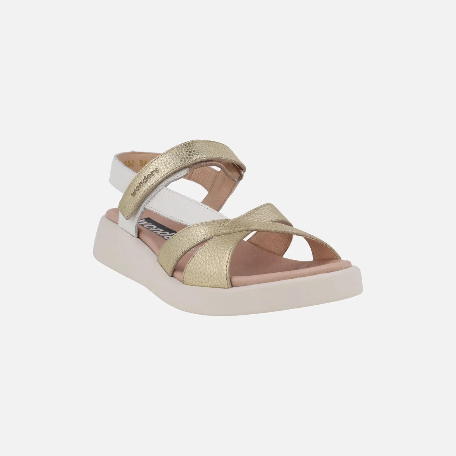 Sandalias de piel con cierre de velcro Mar 52 - Image 8