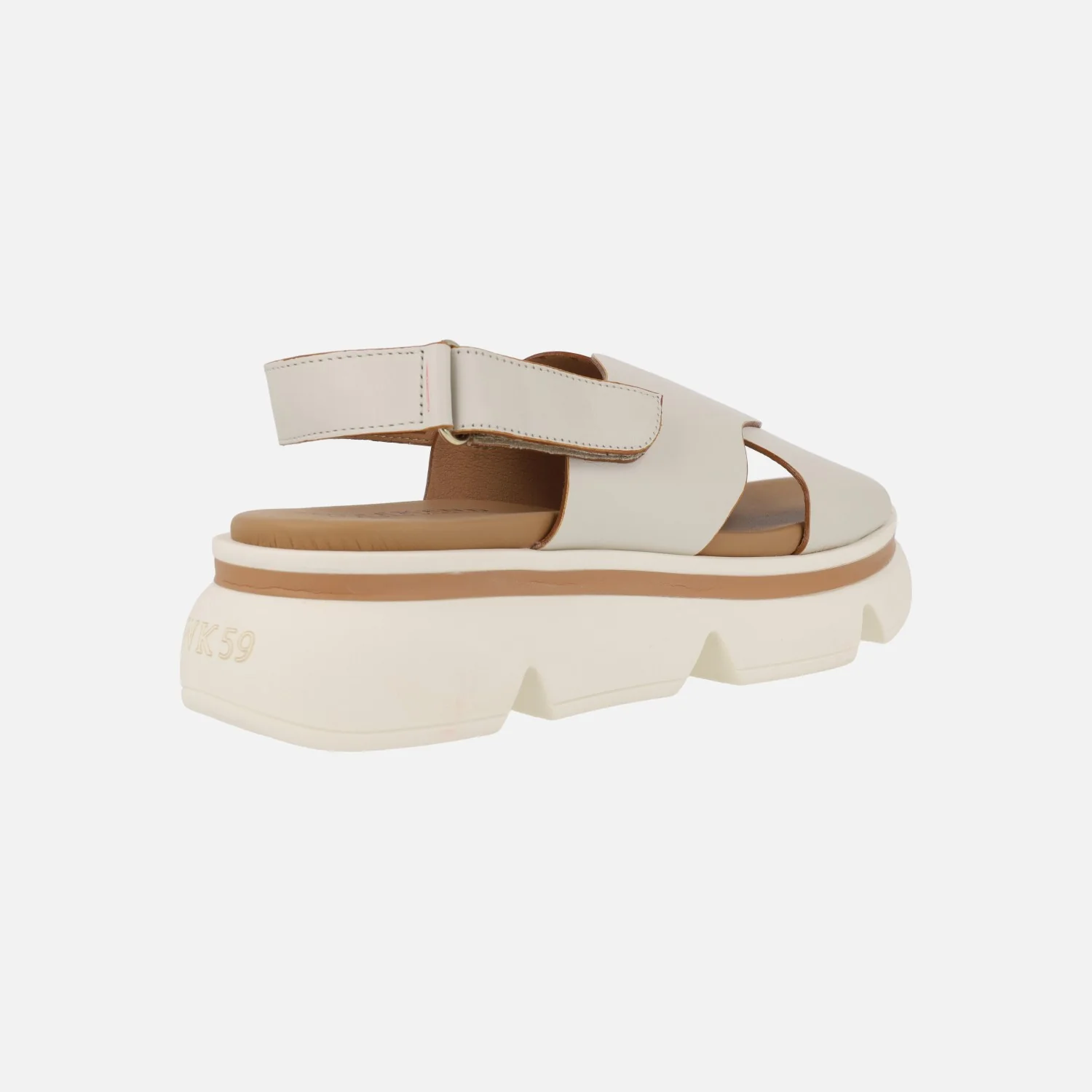 Sandalias de piel con cierre de velcro Picerno - Image 8