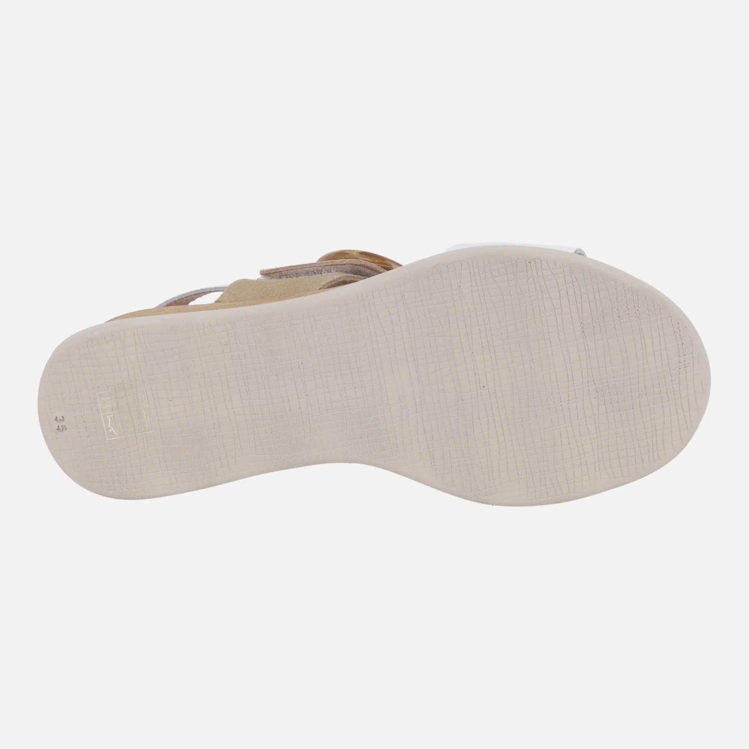 Sandalias de piel con cierre de velcro y adorno de hebilla - Image 6