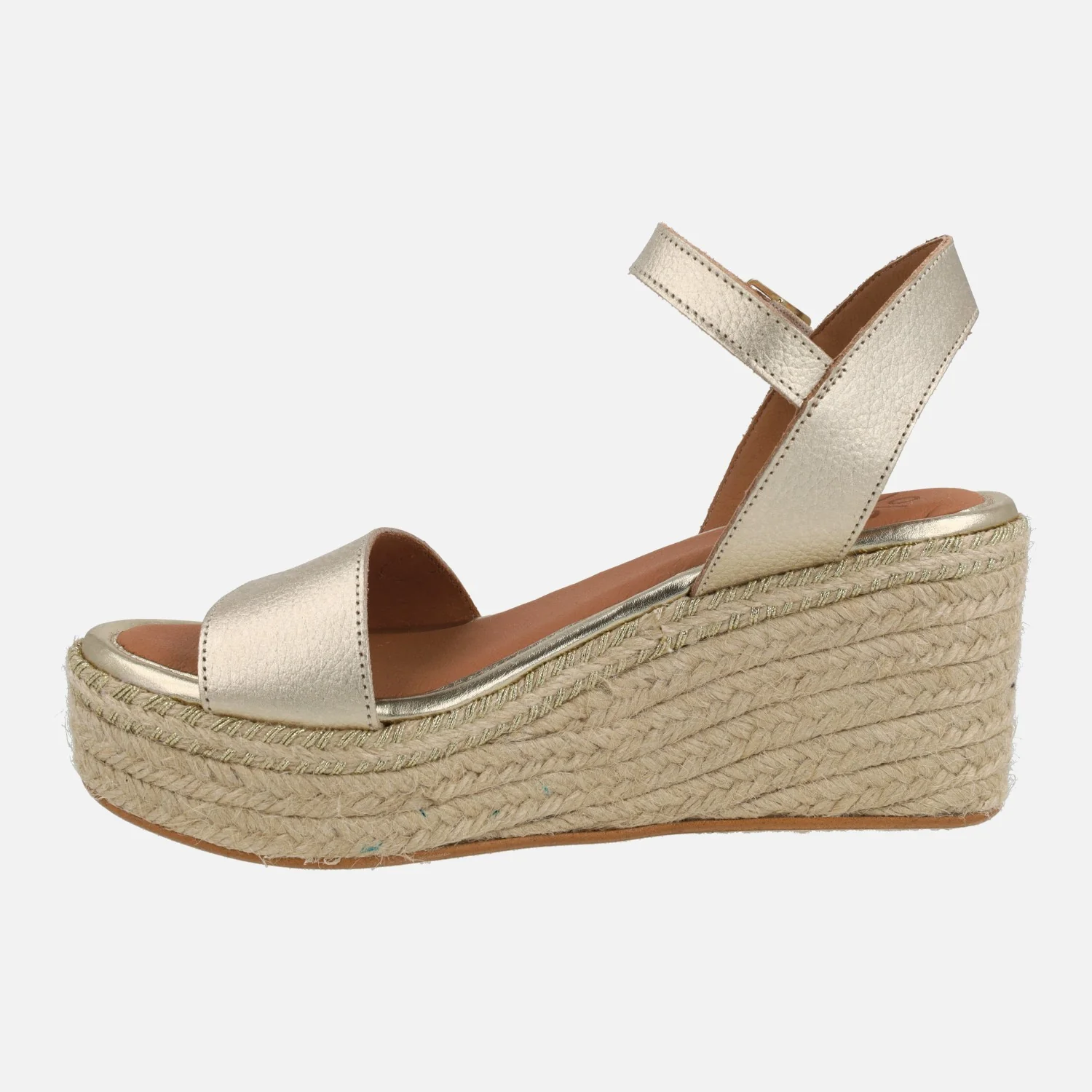 Sandalias de piel con cuña de yute y plataforma Arambol - Image 3