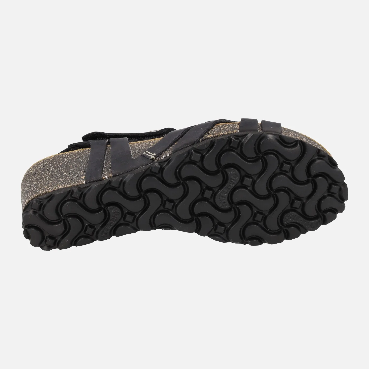 Sandalias de piel con cuña y cierre de velcros - Image 12