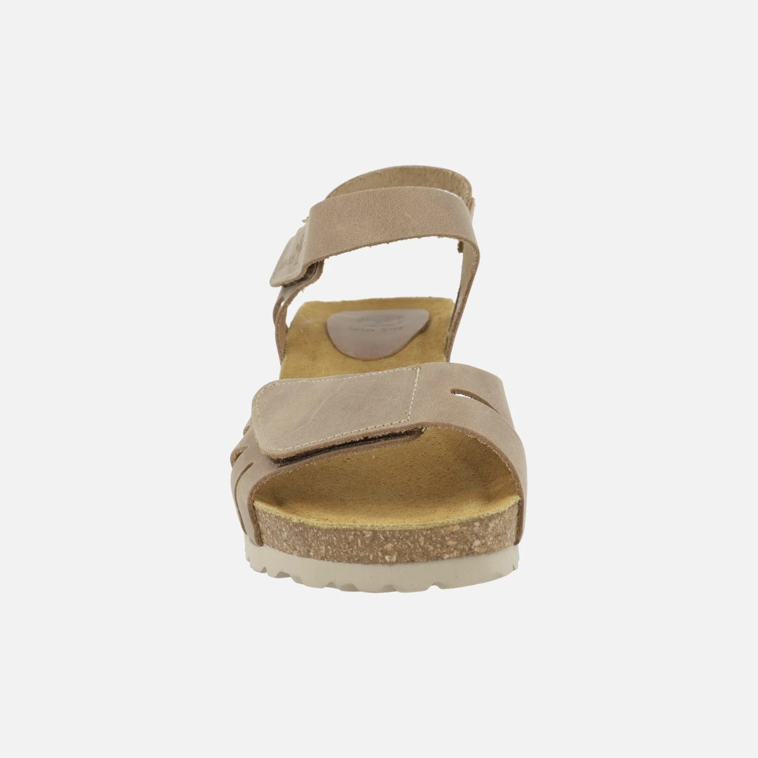 Sandalias de piel con cuña y cierre de velcros - Image 17