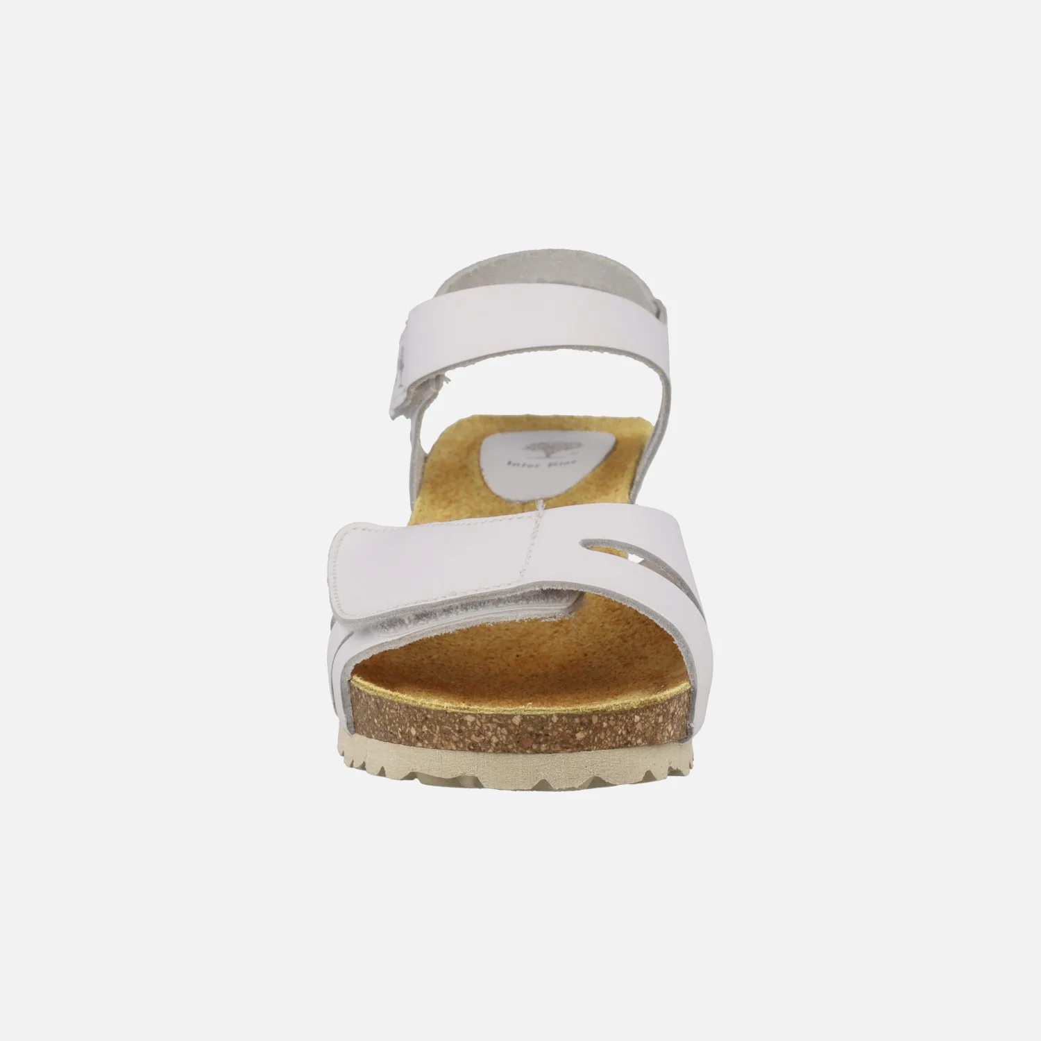 Sandalias de piel con cuña y cierre de velcros - Image 5