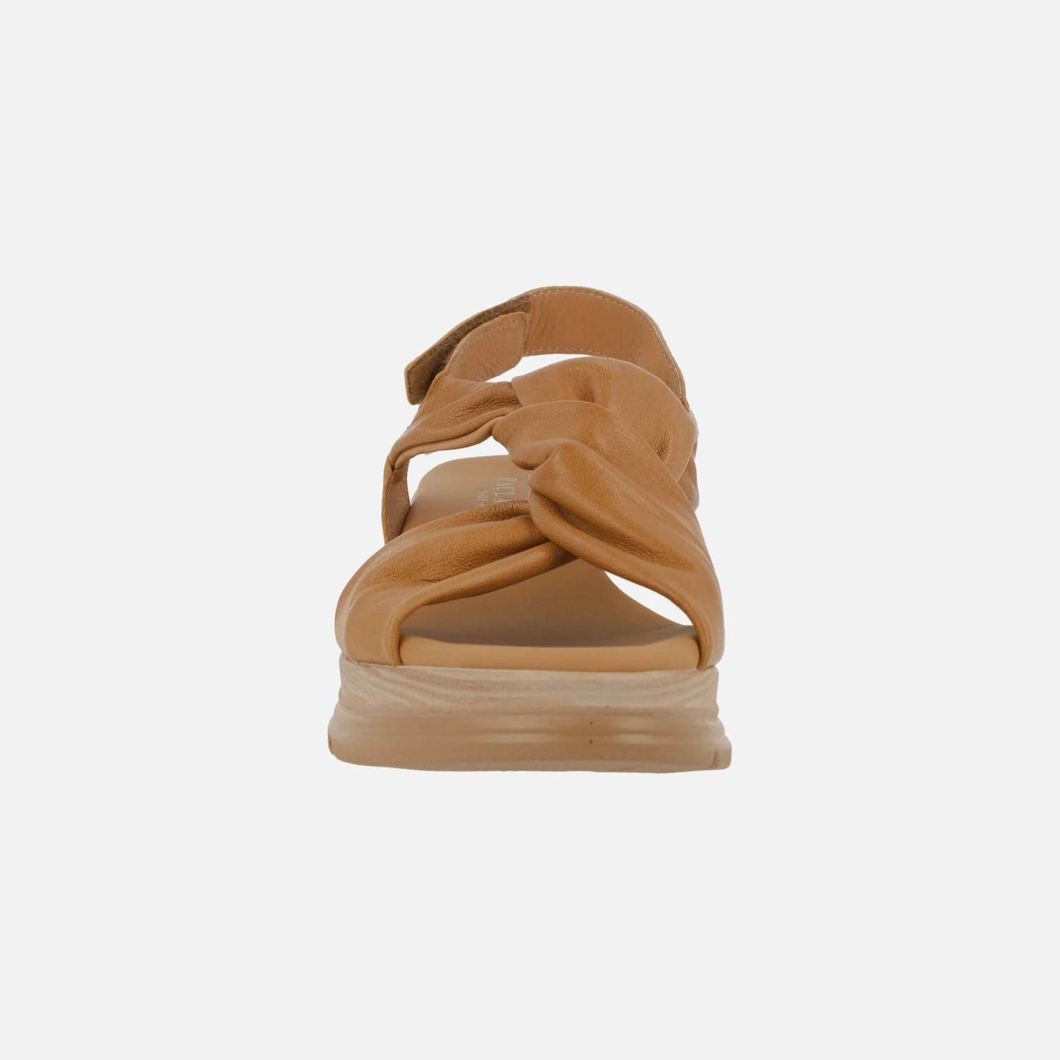 Sandalias de piel con detalle de nudo y cierre de velcro - Image 5