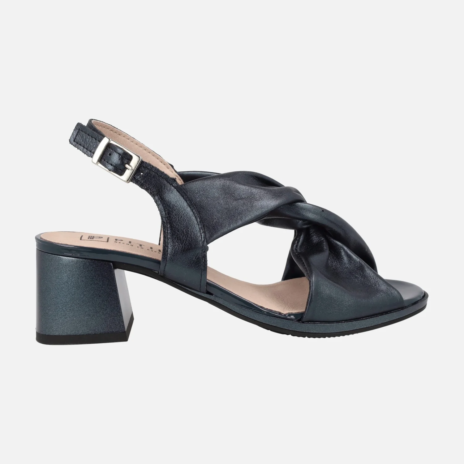 Sandalias de piel con nudo al empeine y tacones de 6 cms - Image 6