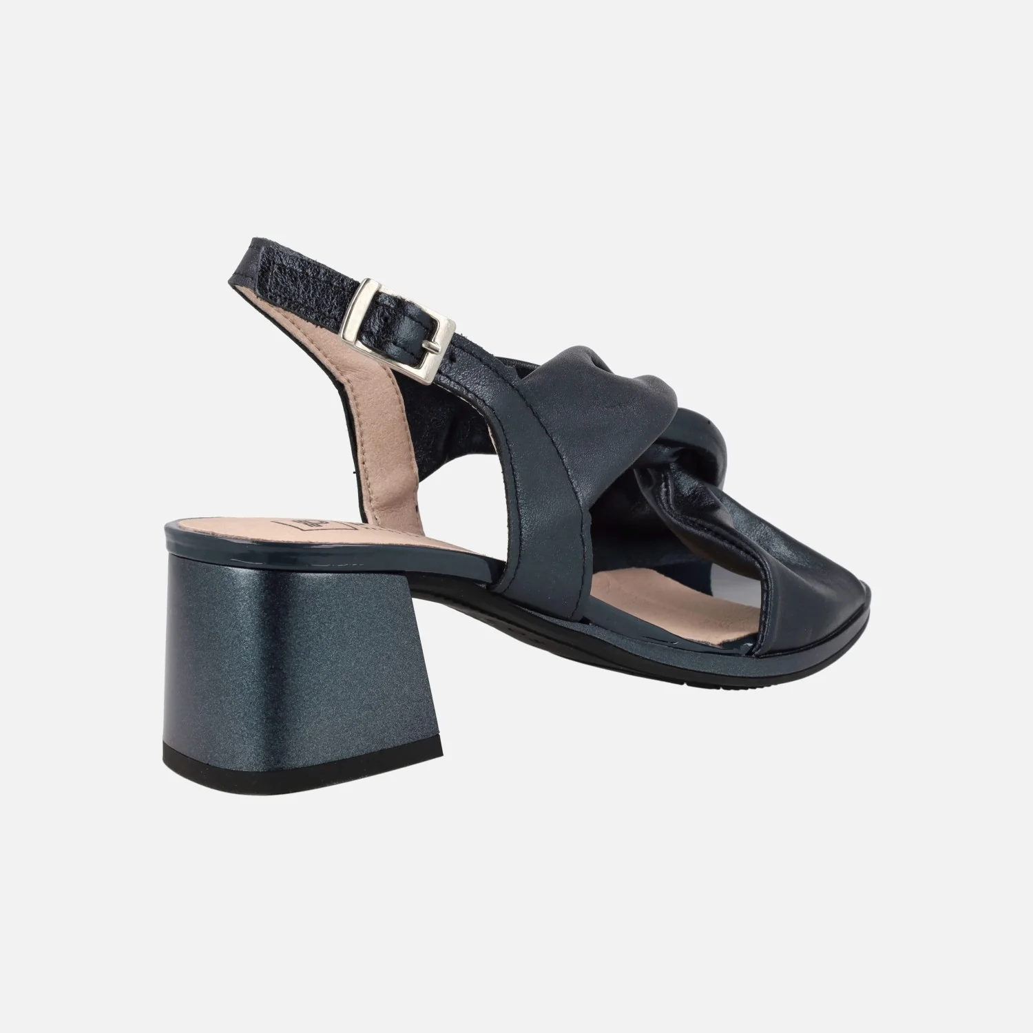 Sandalias de piel con nudo al empeine y tacones de 6 cms - Image 8
