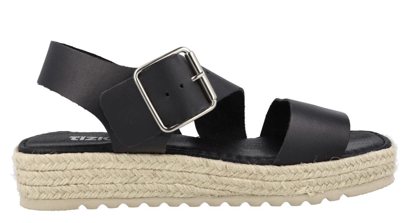 Sandalias de piel con piso de esparto Tiziana - Image 6