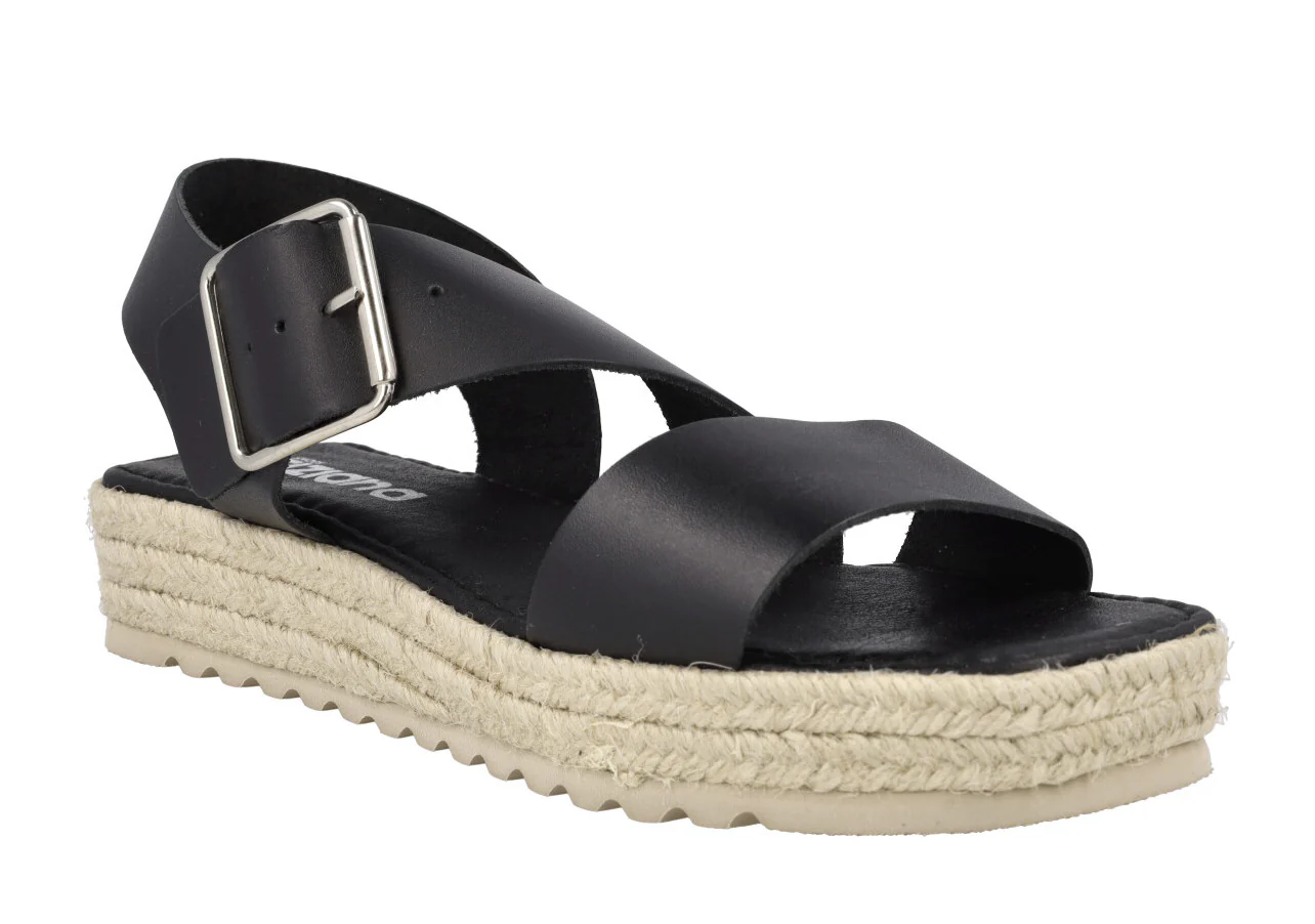Sandalias de piel con piso de esparto Tiziana - Image 7