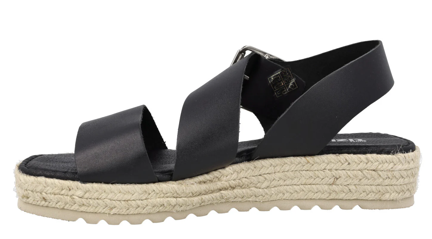 Sandalias de piel con piso de esparto Tiziana - Image 8
