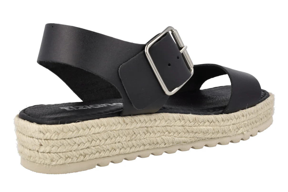 Sandalias de piel con piso de esparto Tiziana - Image 9