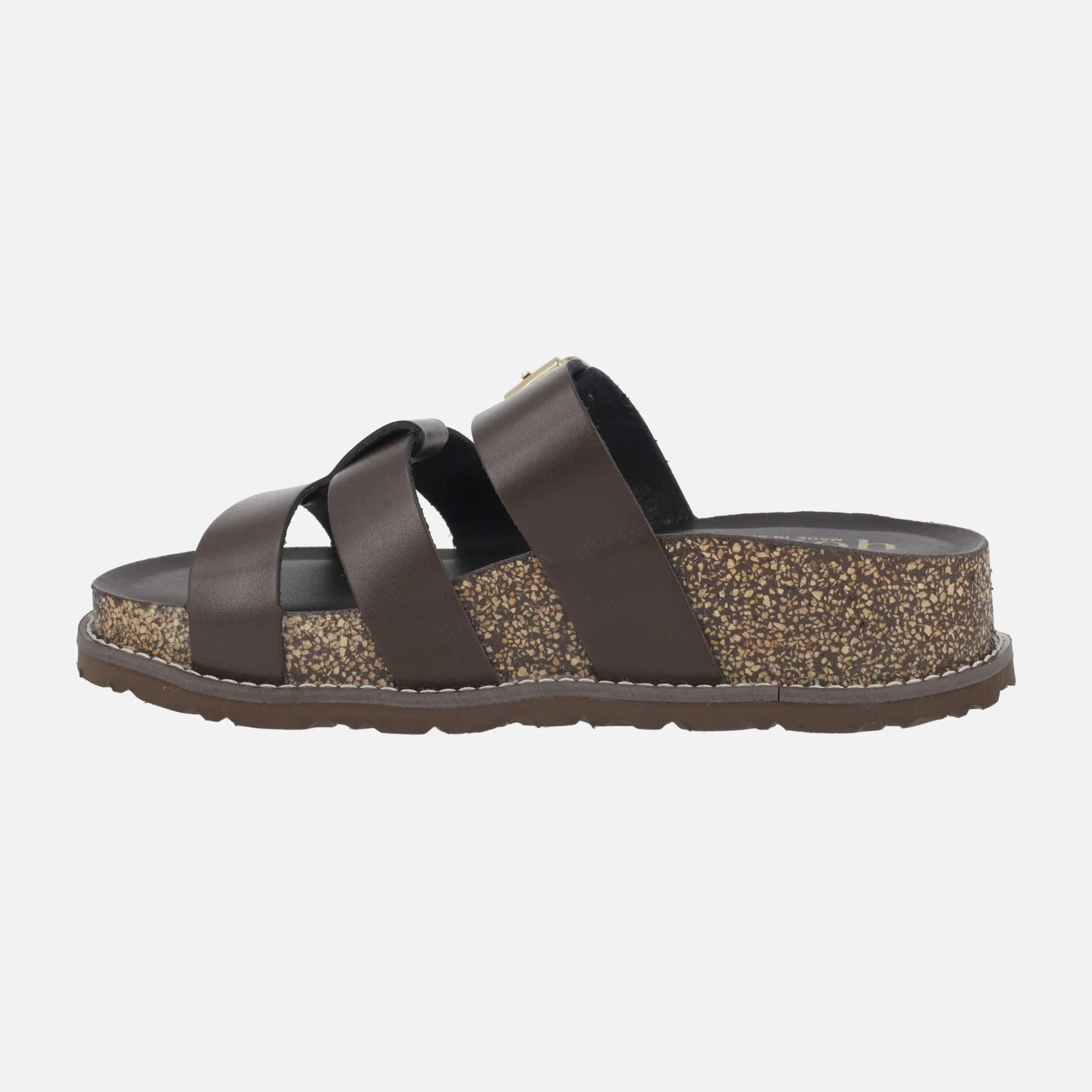 Sandalias de piel con plataforma y adorno de hebilla OCA-260 - Image 3