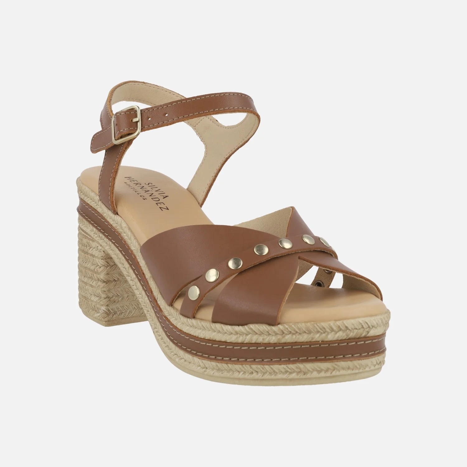 Sandalias de piel con plataforma y detalle de tachas - Image 7