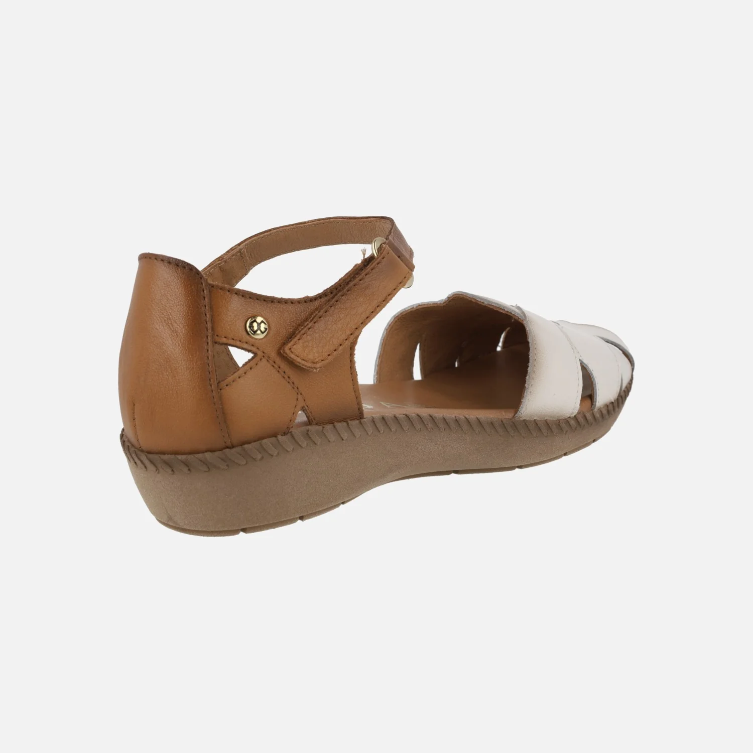Sandalias de piel con puntera abierta y pulsera al tobillo - Image 4