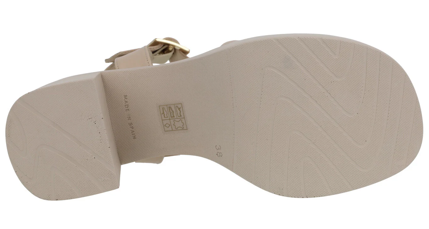 Sandalias de piel con tacón ancho y plataforma - Image 10