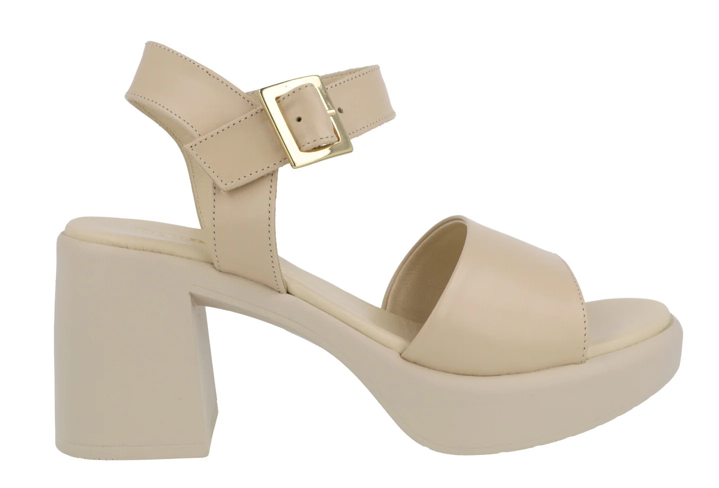 Sandalias de piel con tacón ancho y plataforma - Image 7