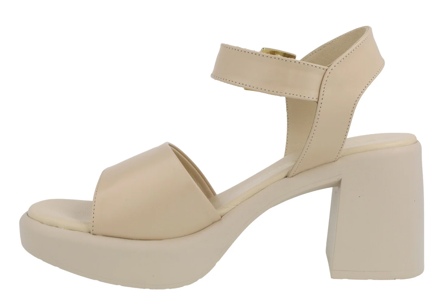 Sandalias de piel con tacón ancho y plataforma - Image 8