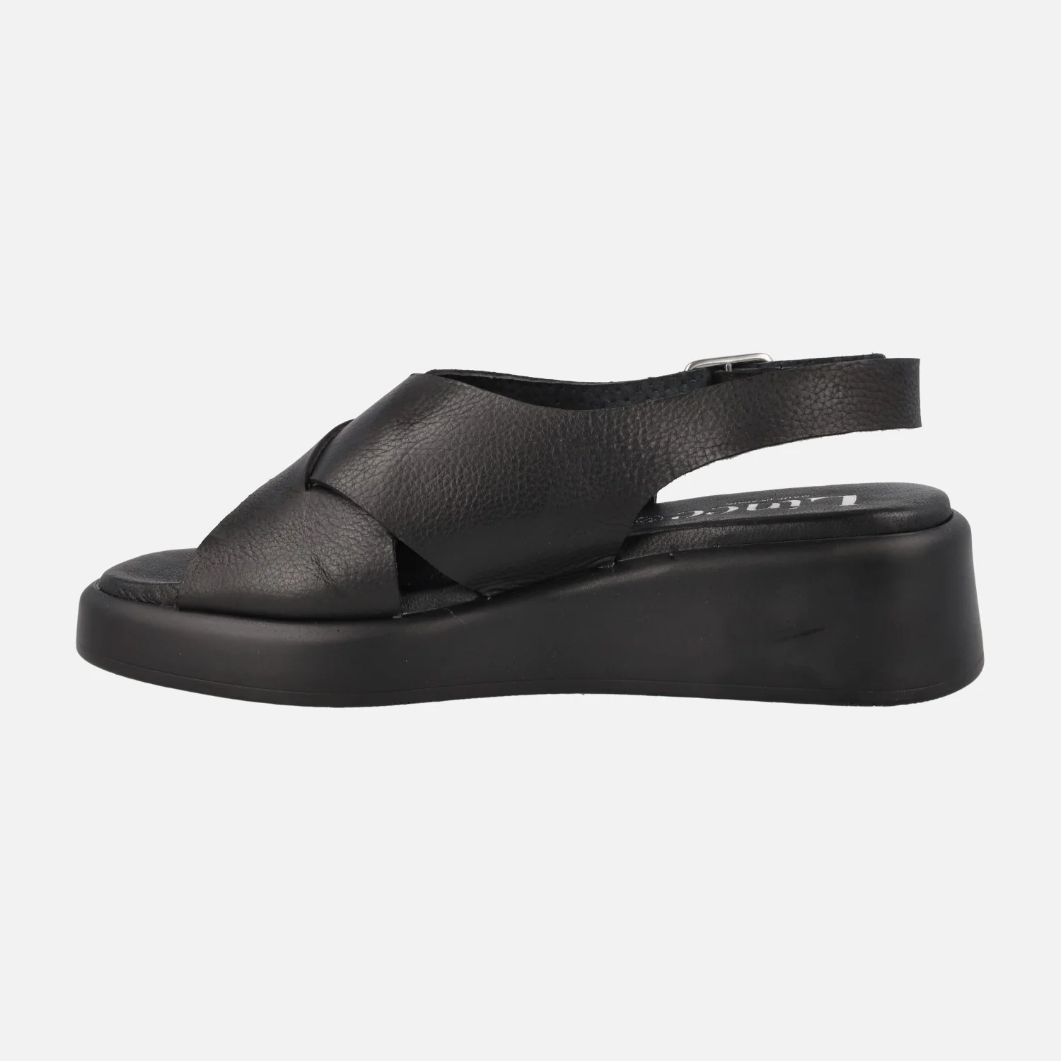 Sandalias de piel con tiras cruzadas y cierre de hebilla - Image 3