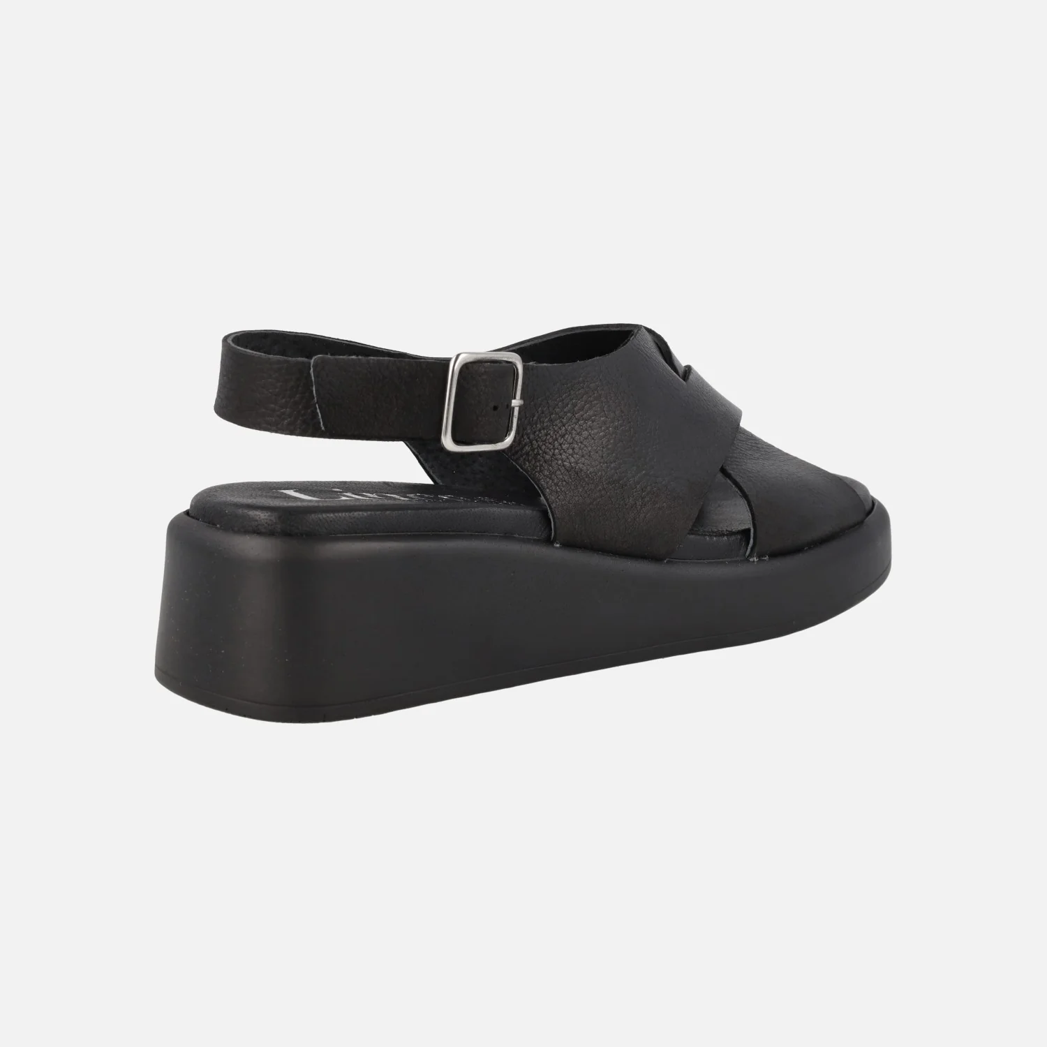 Sandalias de piel con tiras cruzadas y cierre de hebilla - Image 4