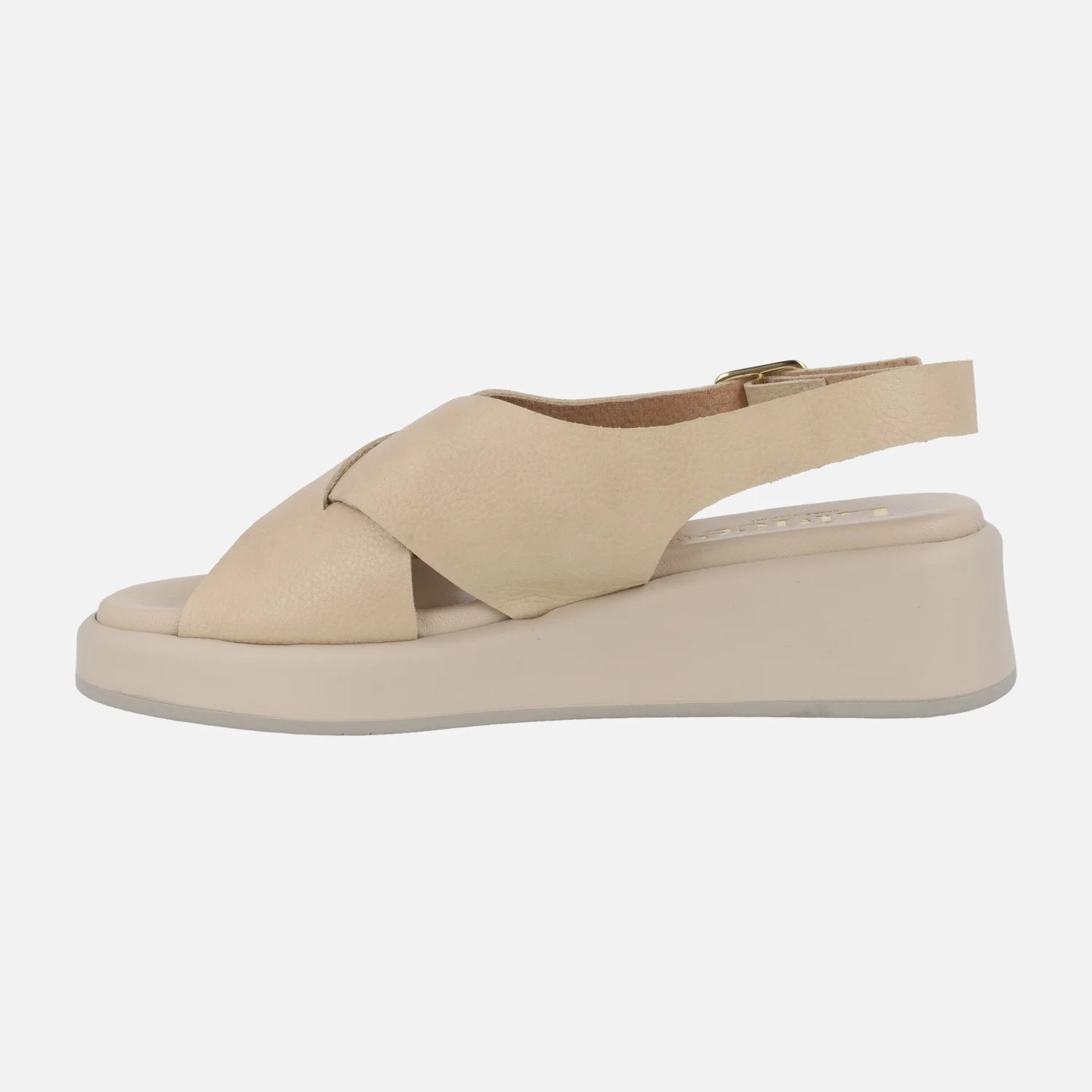 Sandalias de piel con tiras cruzadas y cierre de hebilla - Image 7