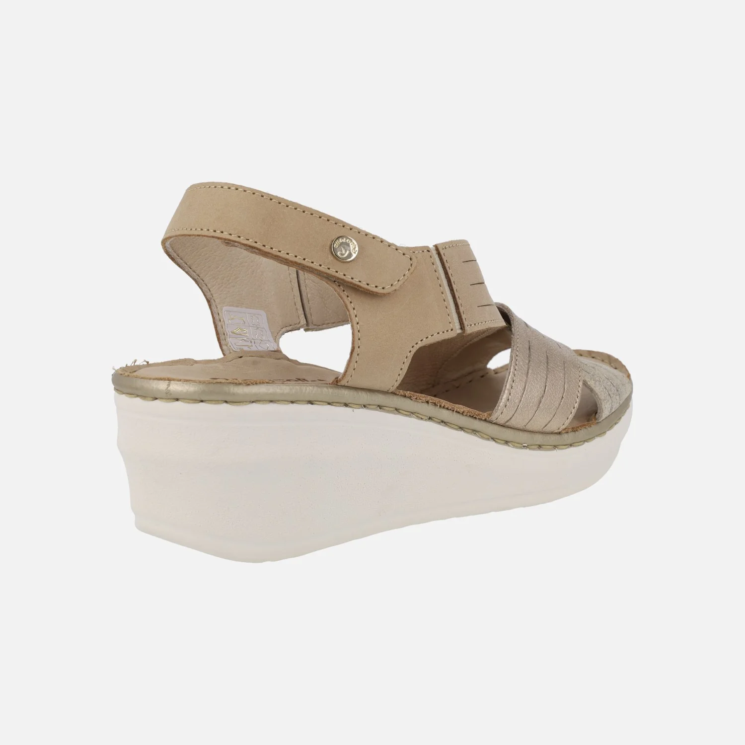 Sandalias de piel con tiras cruzadas y cierre de velcro - Image 10