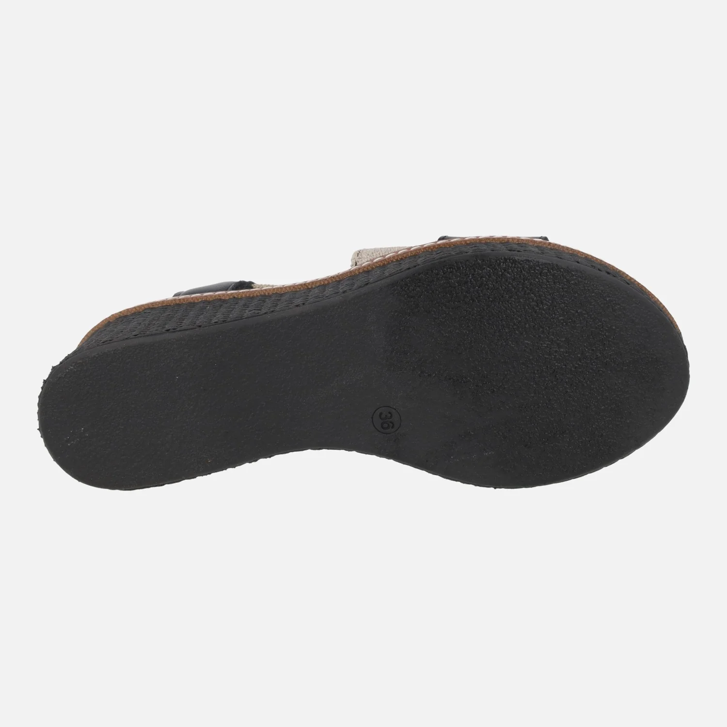 Sandalias de piel con tiras elásticas y cuña - Image 12