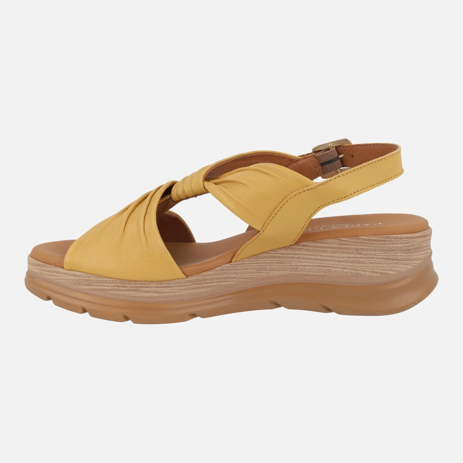 Sandalias de piel con tiras entrelazadas y cierre de hebilla - Image 3