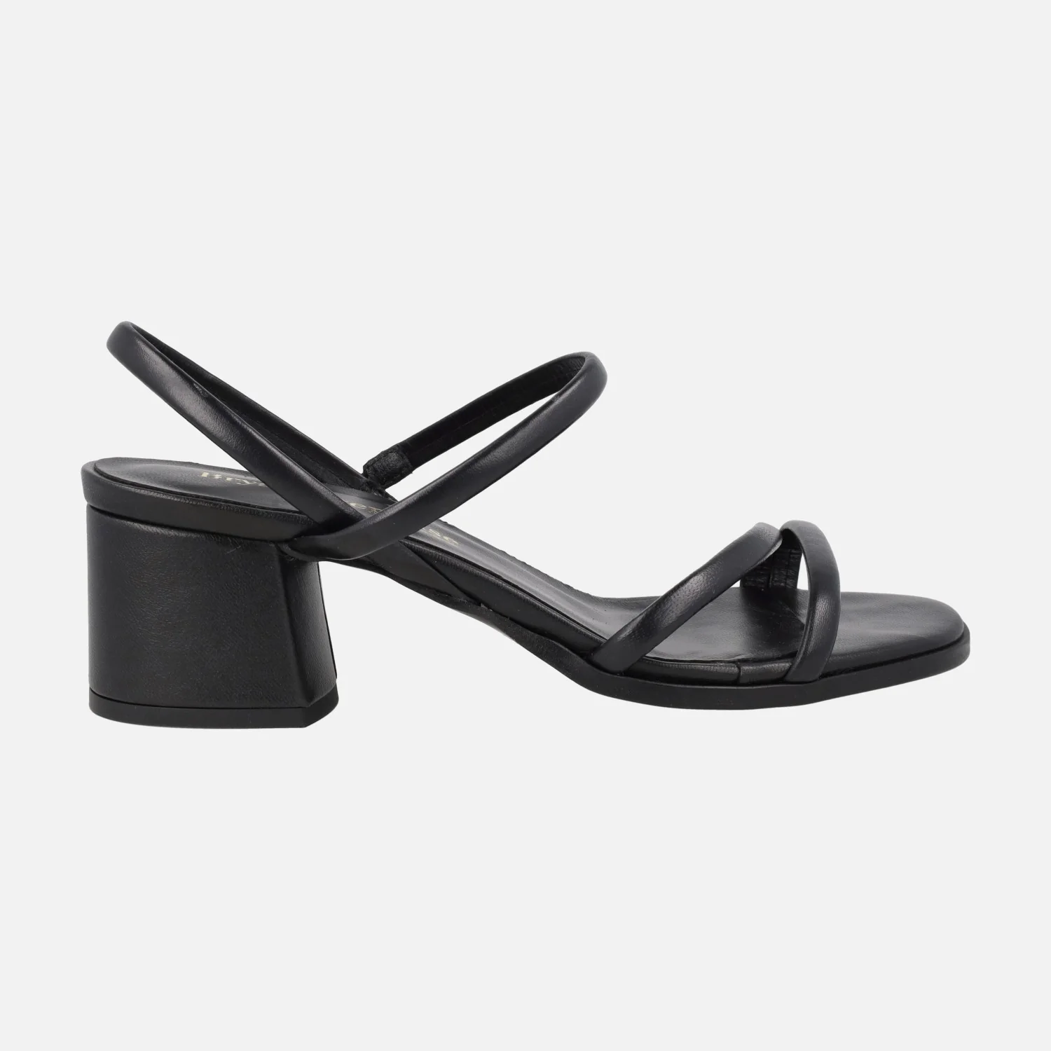 Sandalias de piel con tiras y tacón ancho - Image 7