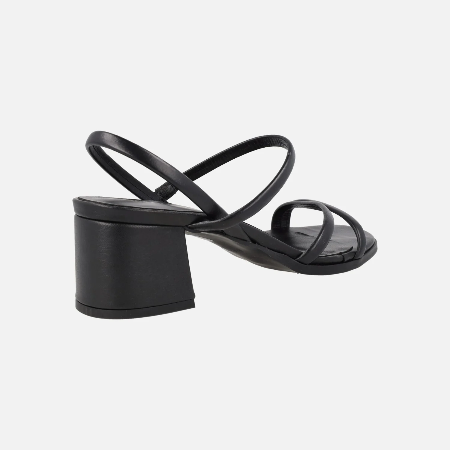 Sandalias de piel con tiras y tacón ancho - Image 9