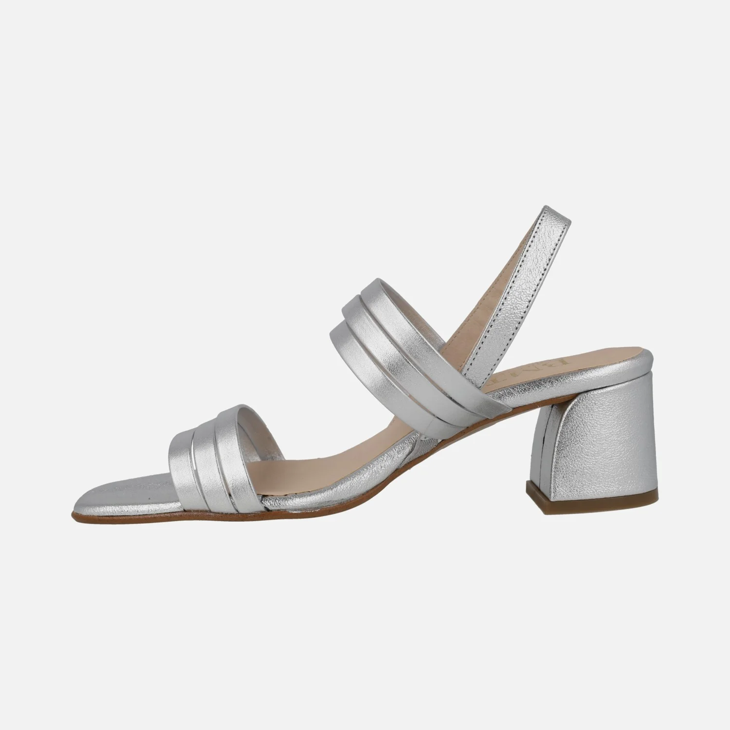 SANDALIAS DE PIEL CON TIRAS Y TACÓN ancho - Image 3