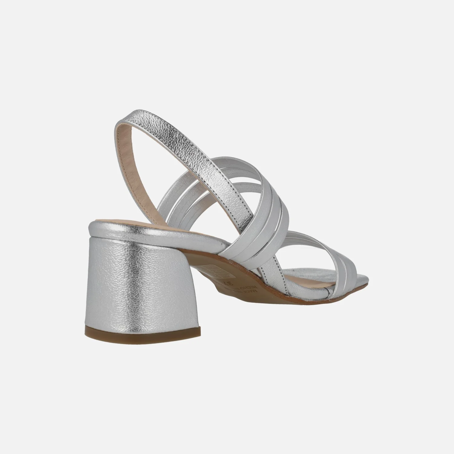 SANDALIAS DE PIEL CON TIRAS Y TACÓN ancho - Image 4