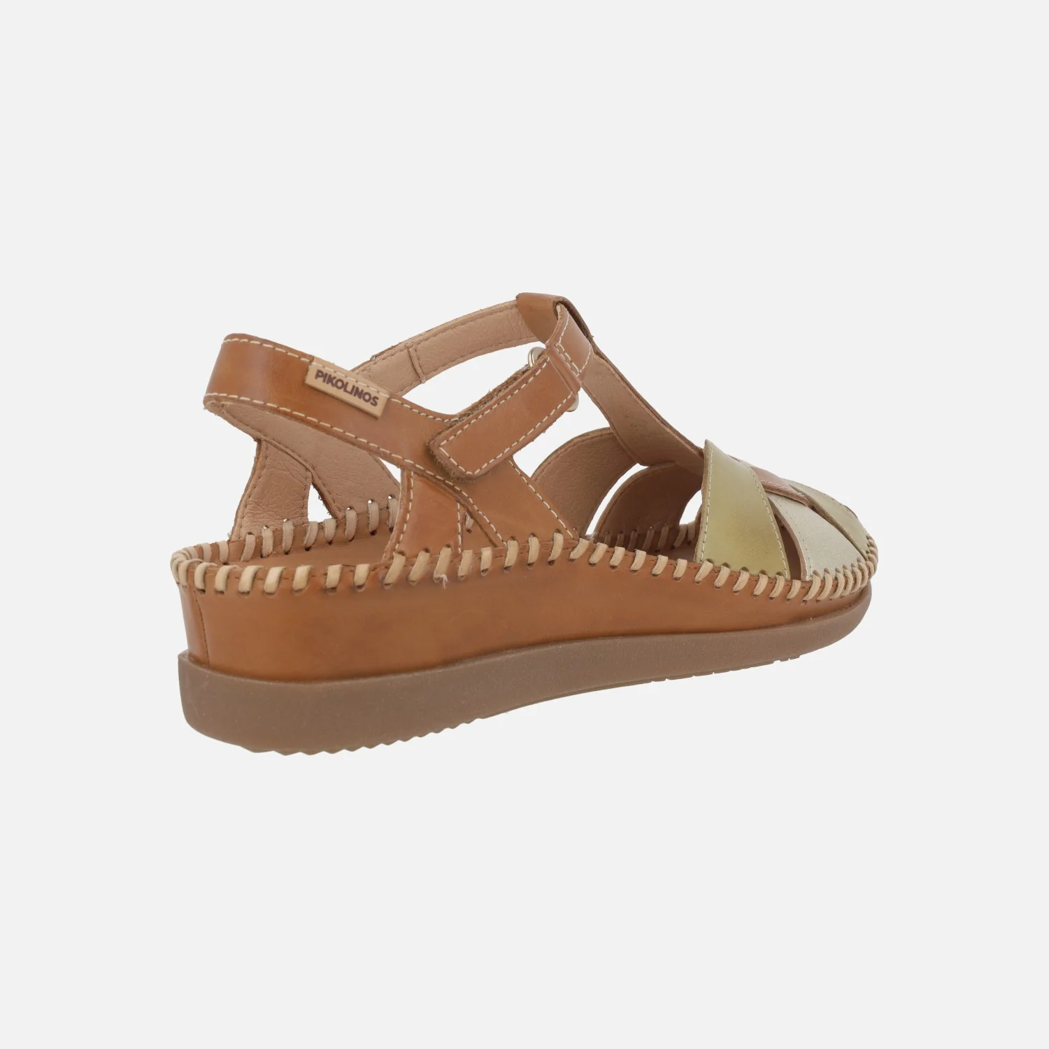 Sandalias de piel destalonadas con cierre de velcro Cadaques - Image 4