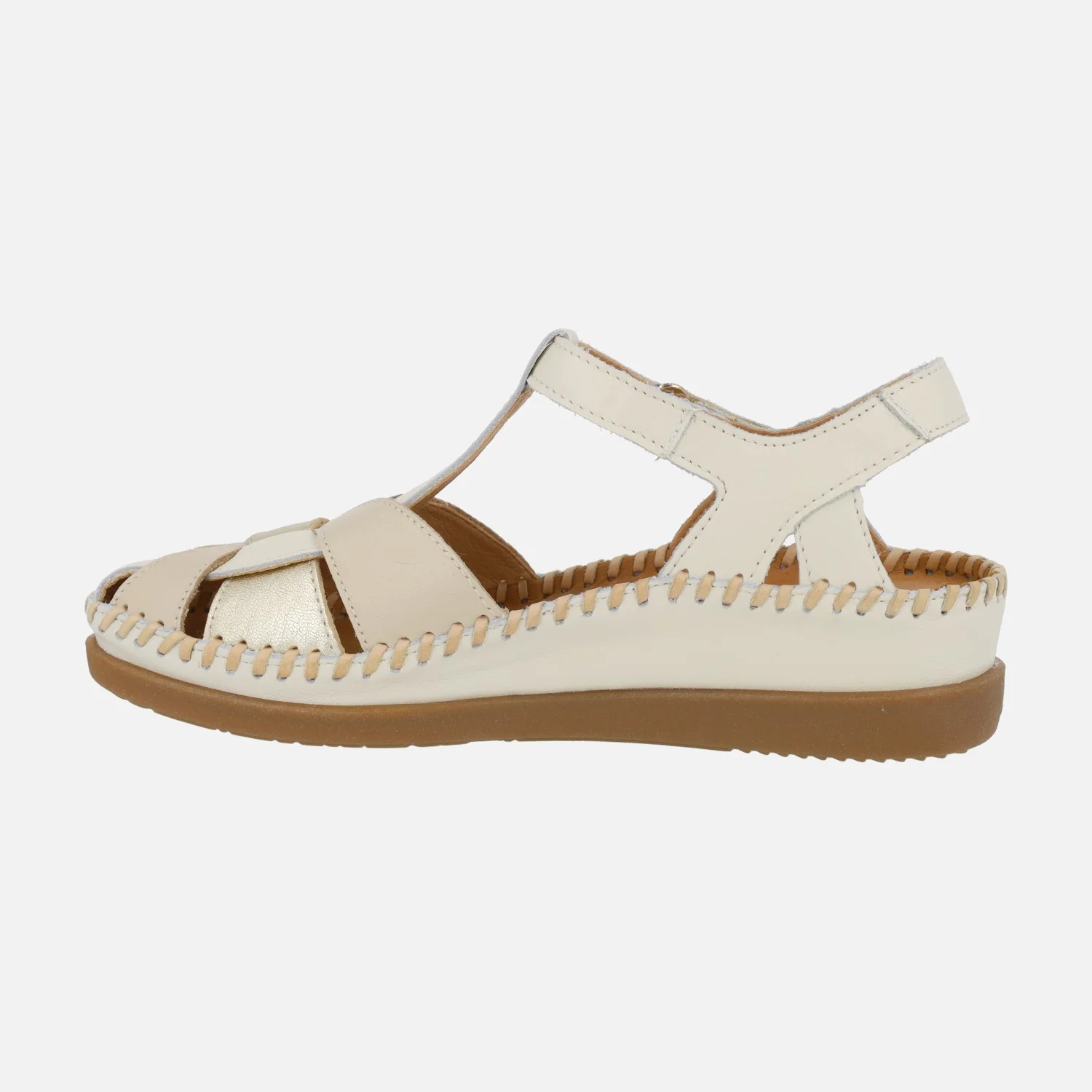 Sandalias de piel destalonadas con cierre de velcro Cadaques - Image 9