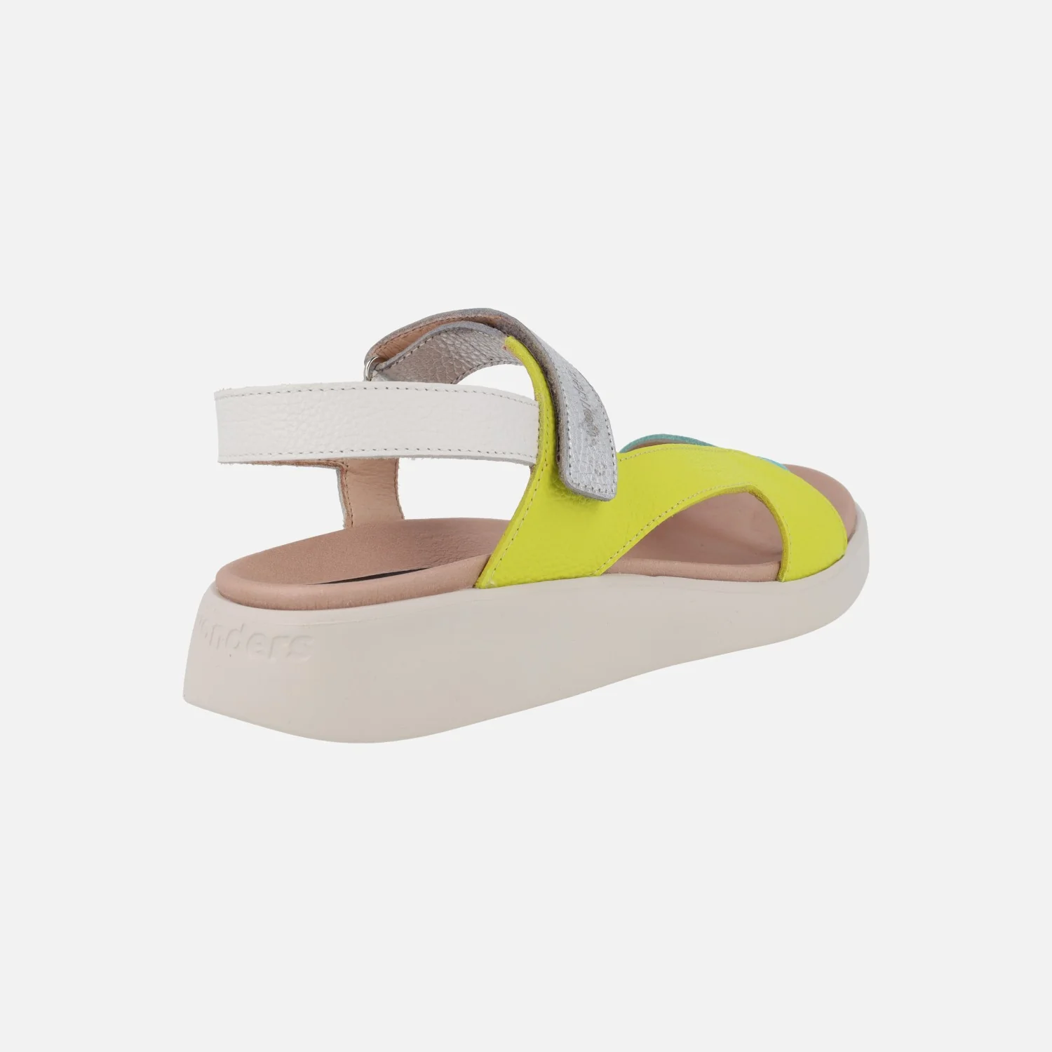 Sandalias de piel HALI en combinado multicolor con cierre de velcro - Image 10