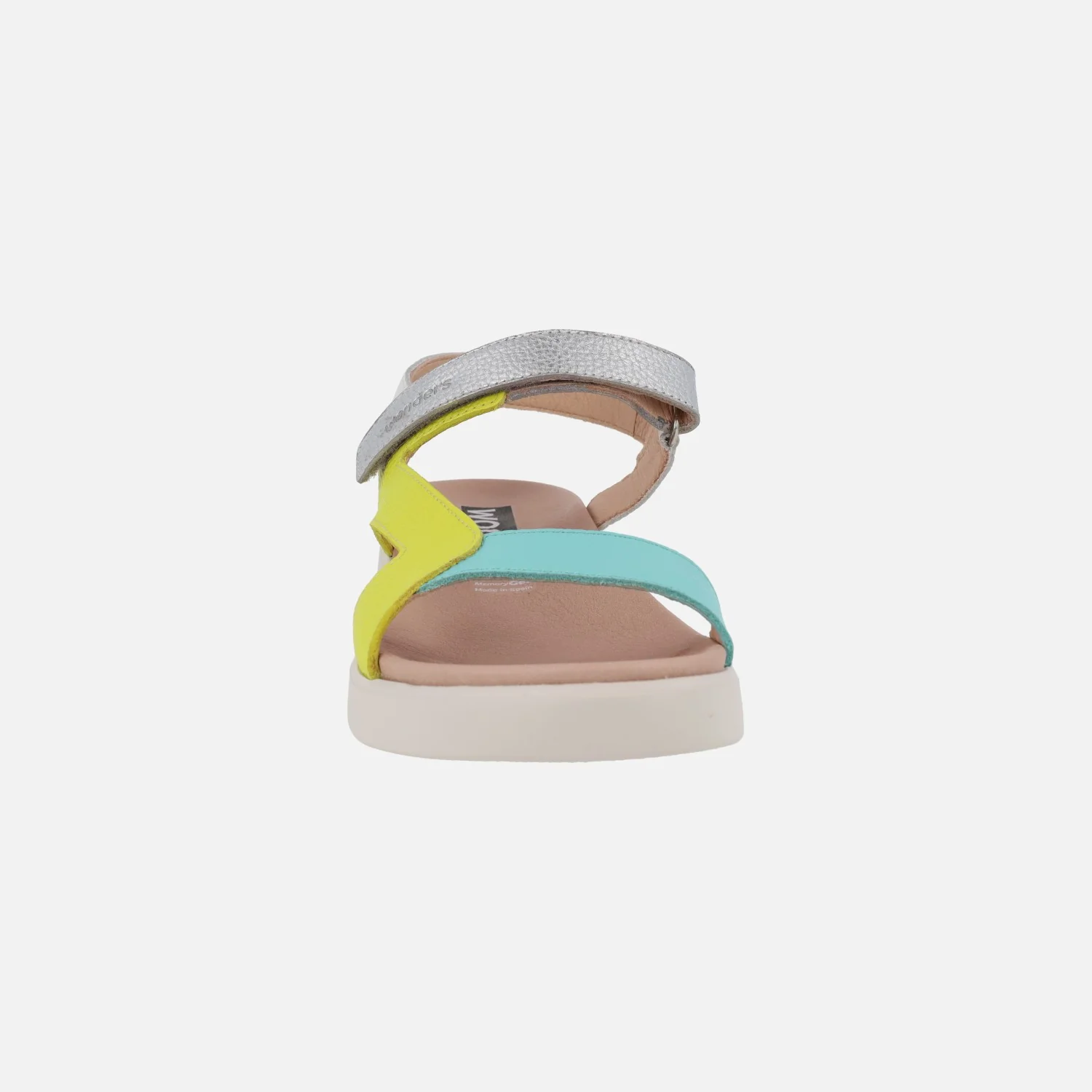 Sandalias de piel HALI en combinado multicolor con cierre de velcro - Image 11