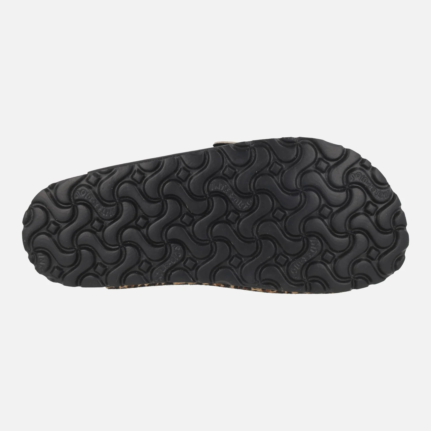 Sandalias de piel en combinado negro - leopardo con 3 hebillas - Image 6