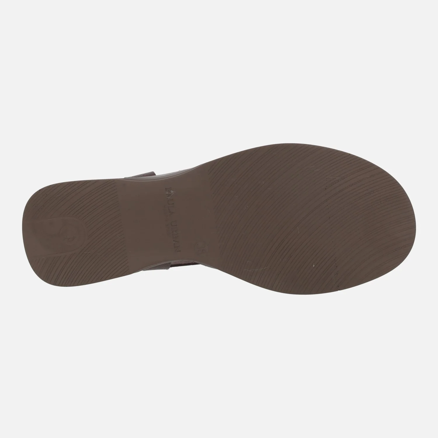 Sandalias de piel en marrón chocolate con cuña baja - Image 6