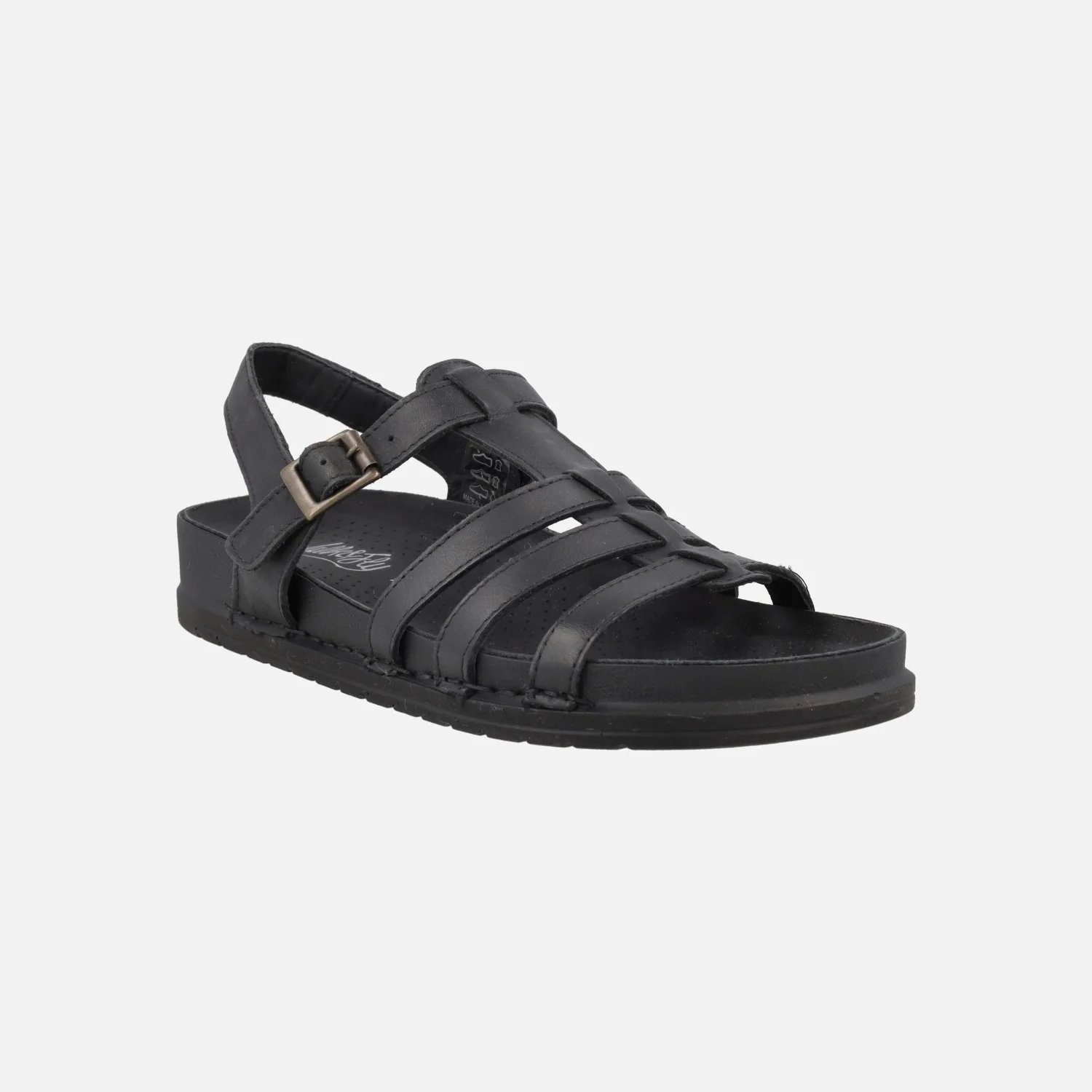 Sandalias de piel estilo cangrejeras con planta BIO - Image 2