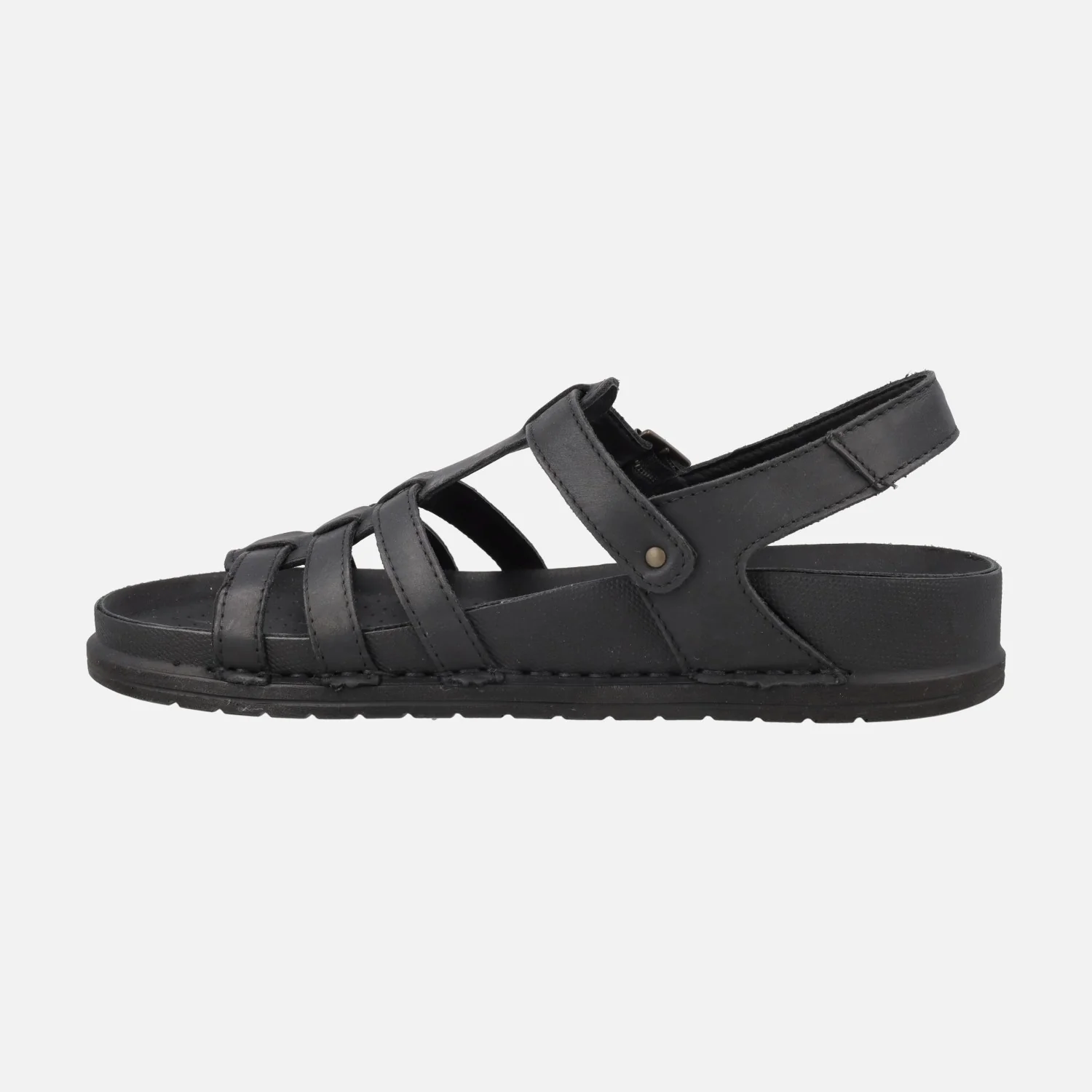 Sandalias de piel estilo cangrejeras con planta BIO - Image 3
