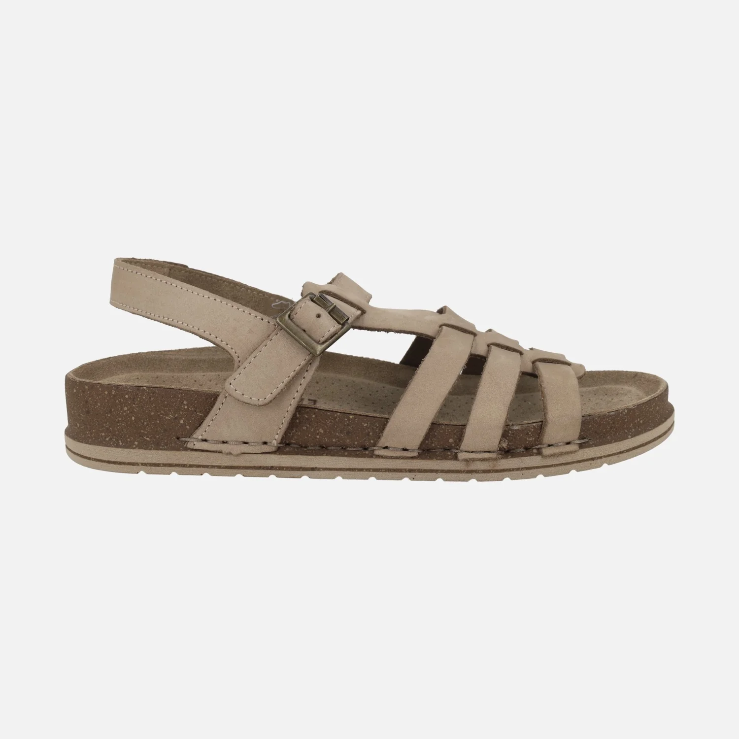 Sandalias de piel estilo cangrejeras con planta BIO - Image 7