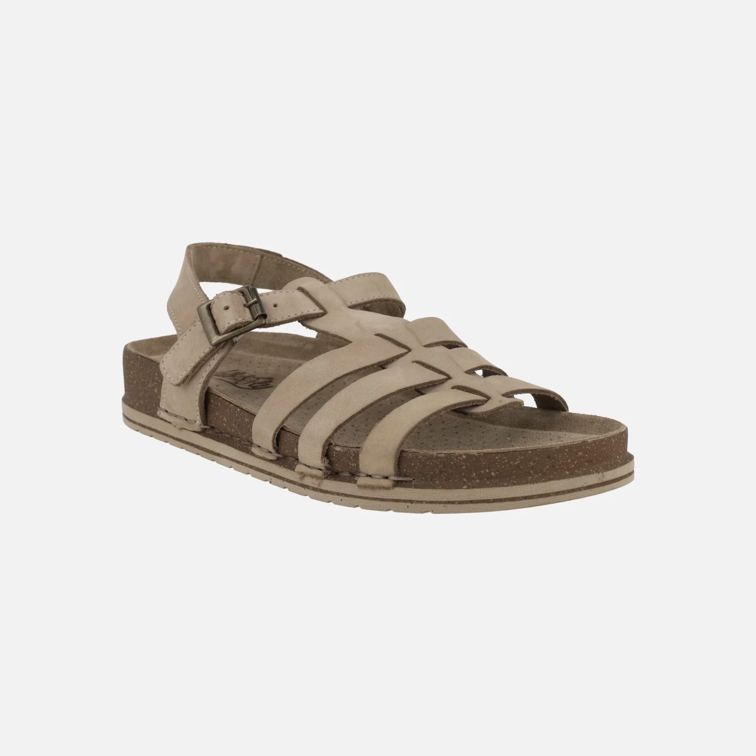 Sandalias de piel estilo cangrejeras con planta BIO - Image 8