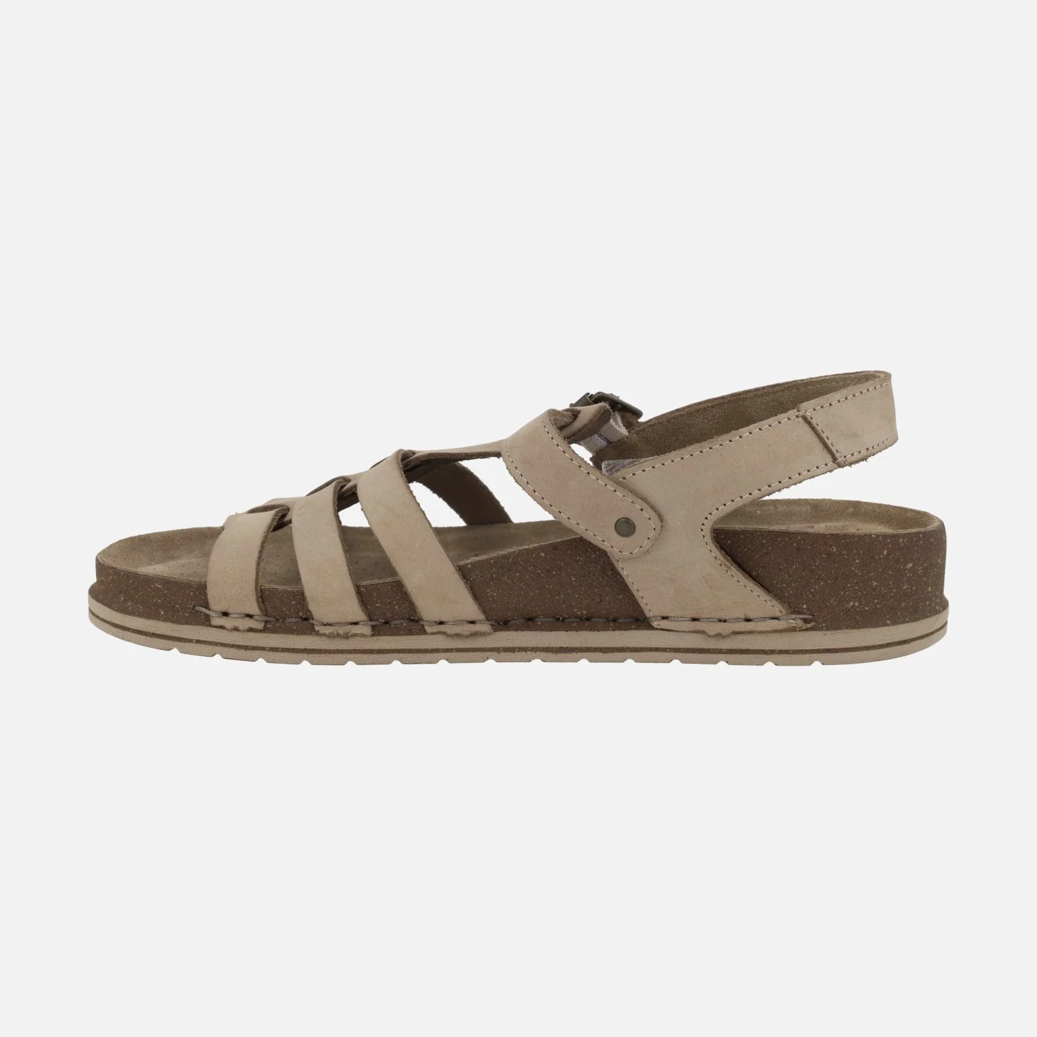 Sandalias de piel estilo cangrejeras con planta BIO - Image 9
