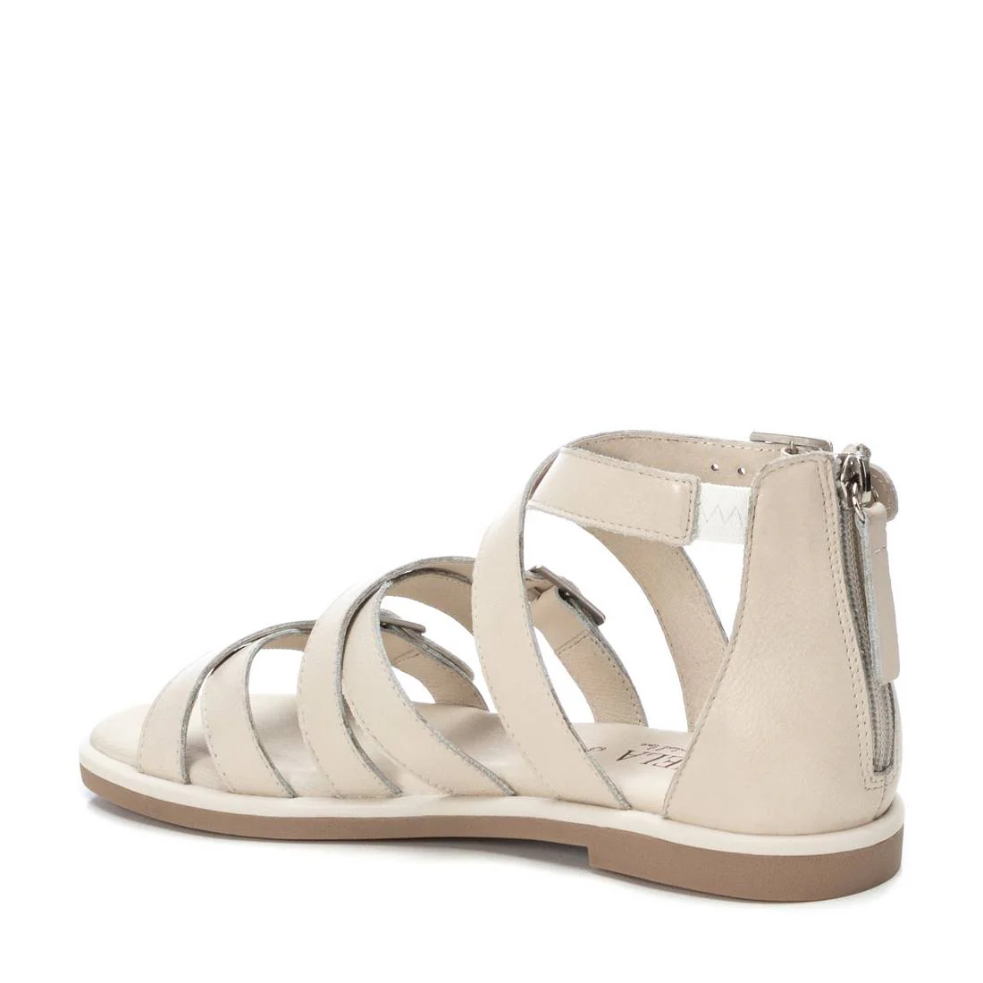 Sandalias de piel estilo romanas con hebillas para mujer - Image 10