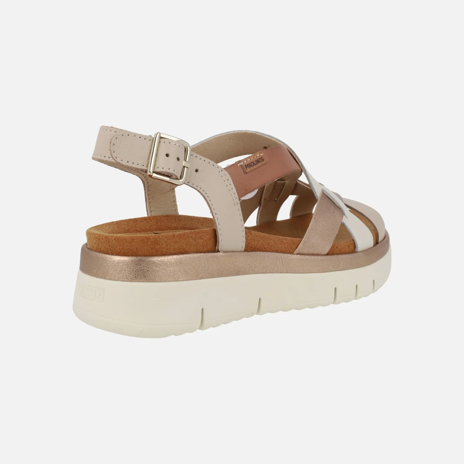 Sandalias de piel Palma con tiras combinadas y cierre de hebilla - Image 5