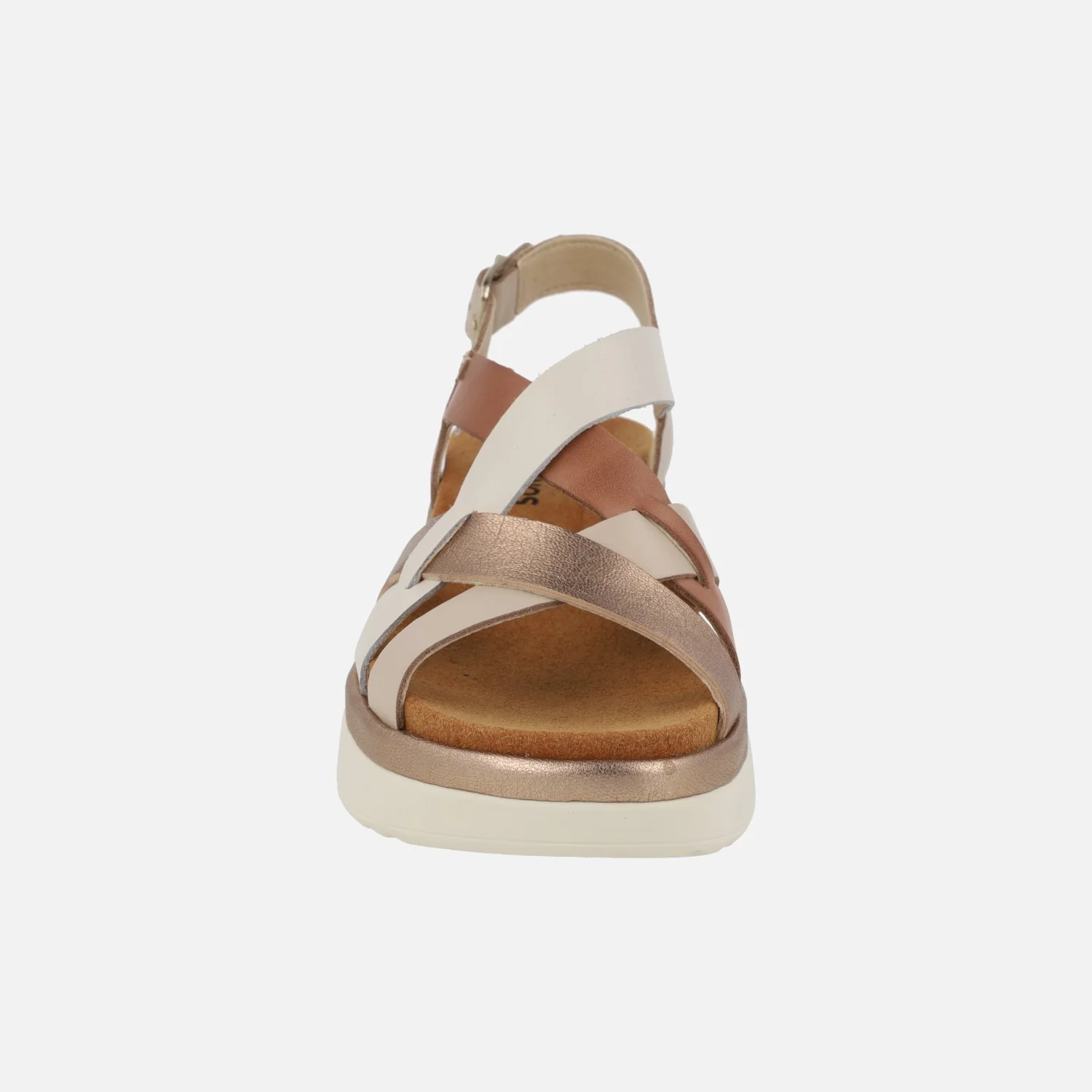 Sandalias de piel Palma con tiras combinadas y cierre de hebilla - Image 6